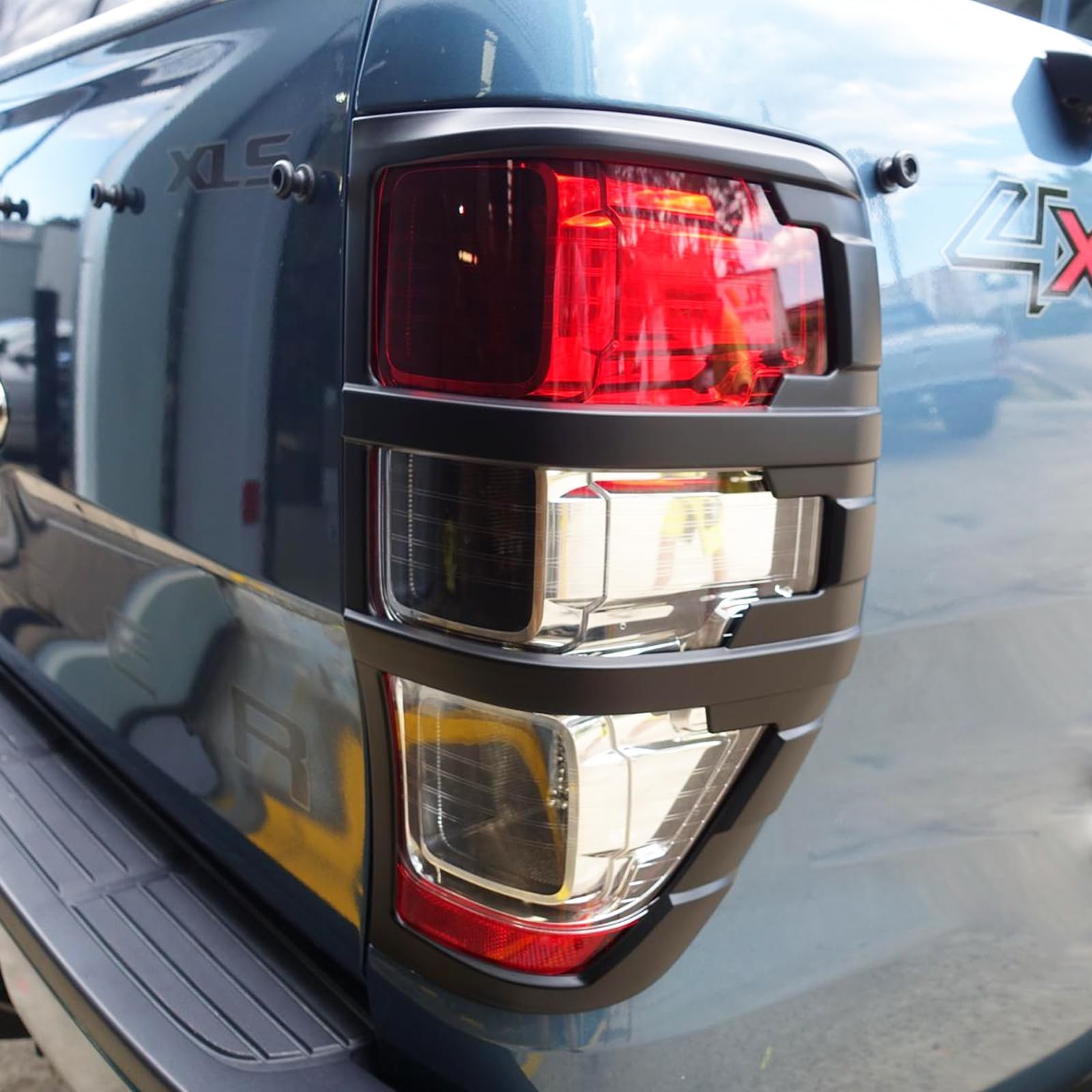 Protector de luz para accesorios Ford Ranger, Wildtrak Raptor Thunder 2015-2022 XL XLT Limited Stormtrak Wolftrak T7 T8 protector de luz trasera delantera y trasera, 4 unidades