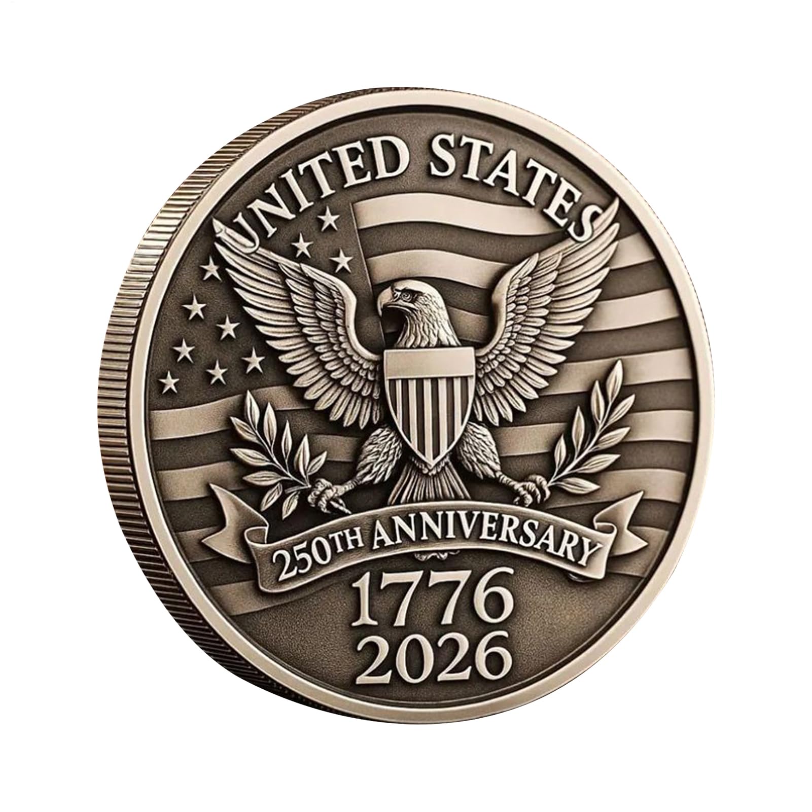 Challenge Coin - Coin commémoratif à Collectionner, Prix vétéran Artistique | Pièce de Monnaie Militaire Historique pour Les Amateurs, Cadeaux de, Souvenirs d'anniversaire, Hommage commémorati