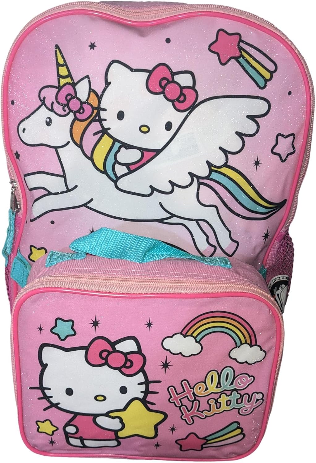 AI ACCESSORY INNOVATIONS Hello Kitty Full Size 16 Inch Backpack with Detachable Lunch Box