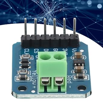 K Type Thermocouple Module K Type Thermocouple Temperature Sensor Module -200℃〜+1350℃ SPI Port Digital Output MAX31855 Durable Long-Term Use