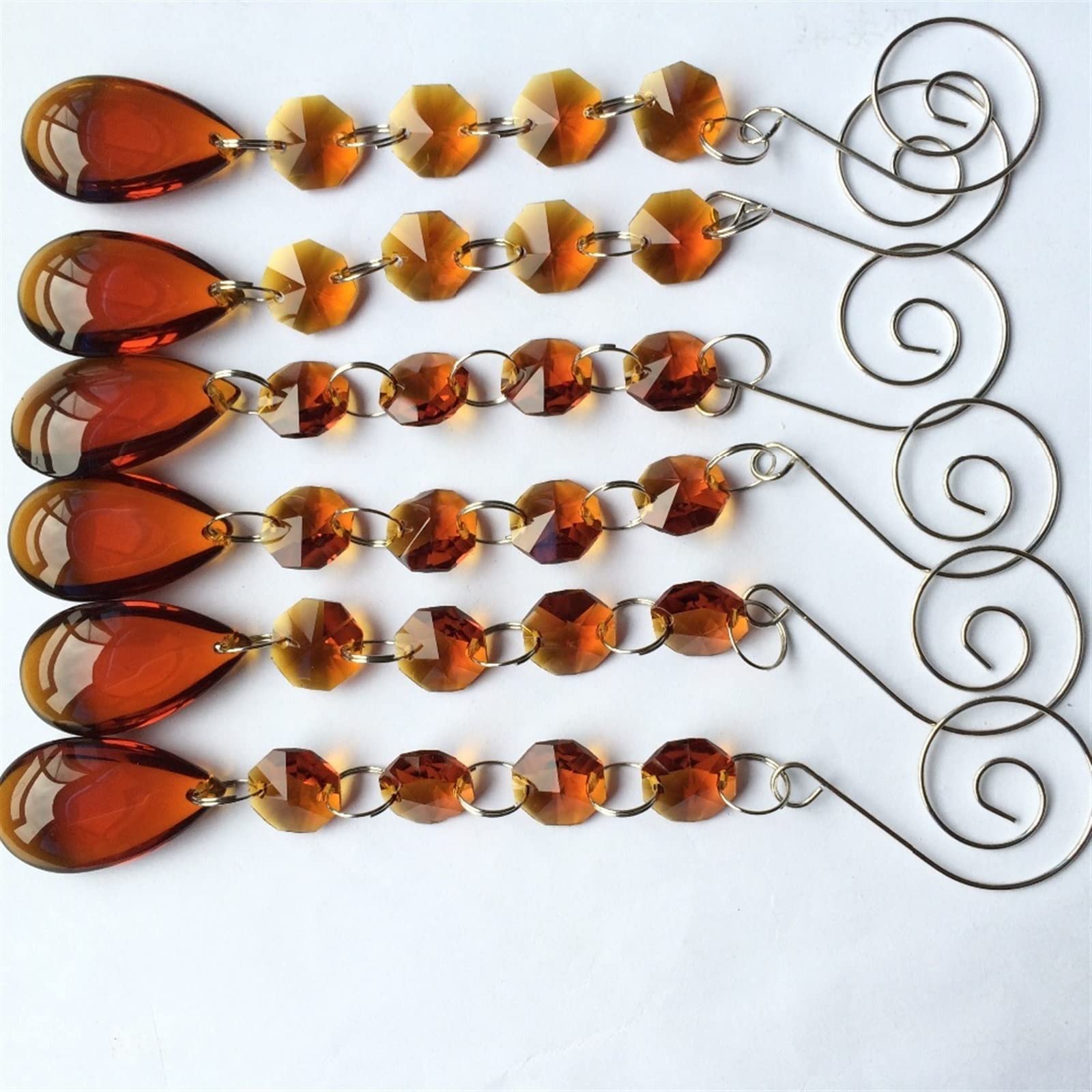 INEOUT 2 0pcs /Lot Bello da 170 mm Strands di Ghirlanda Accessori for Torta in Cristallo, Decorazione for Feste di Matrimonio in Cristallo, Decorazione dell'albero di Natale