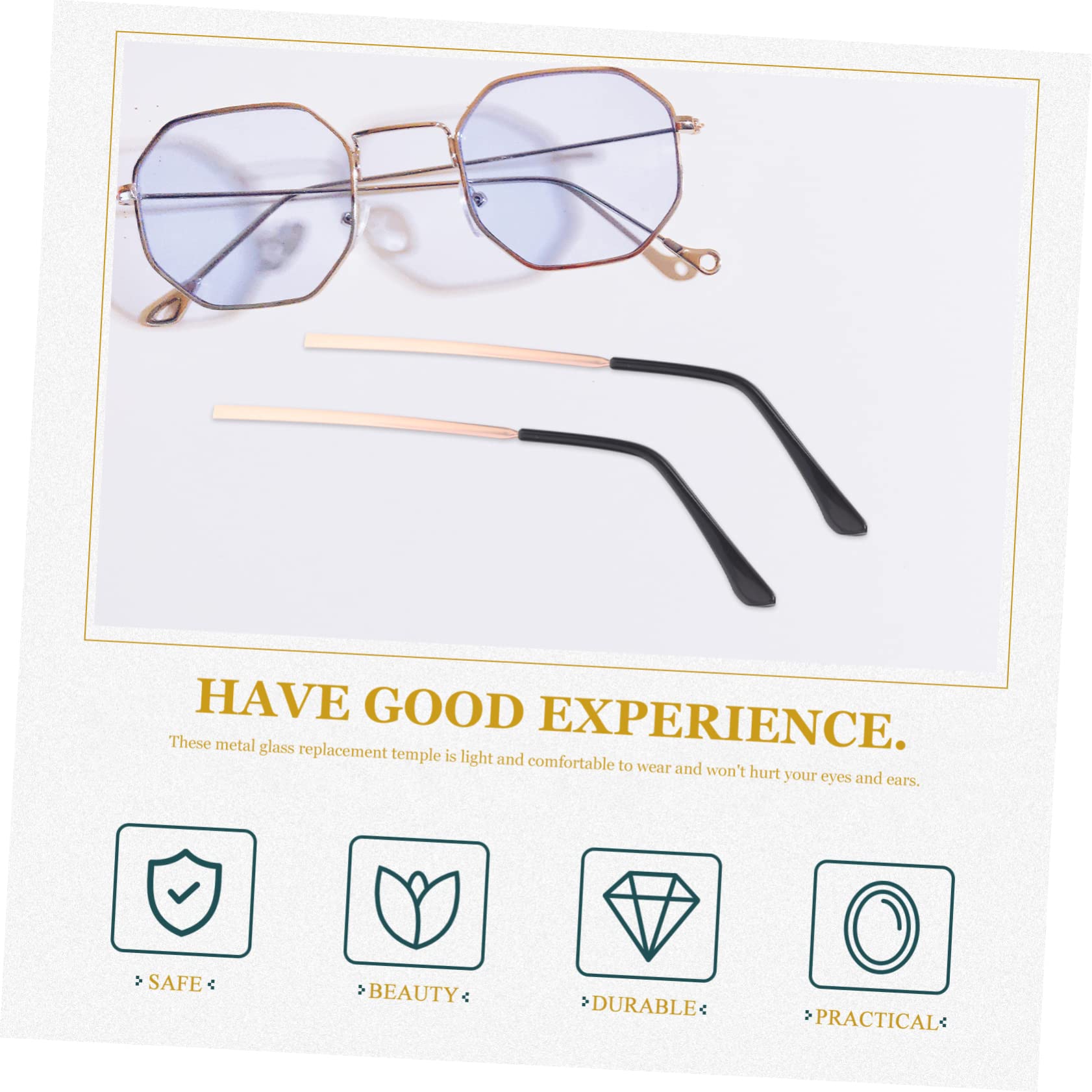 minkissy 15 Paare Brillenbeine Brillenbügel Brillenarm Brillenzubehör Ersatzbrille Bügel Teile für Sonnenbrille schnapsgläser Brillenreparaturset Ersatz-Brillenrahmenbügel Metall