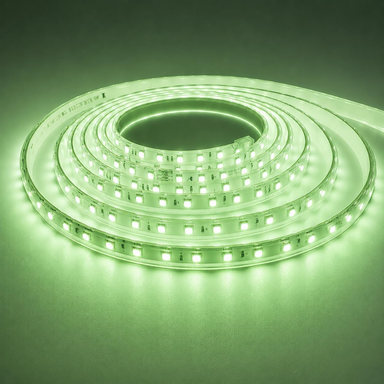 ONSSI Tiras LED 220V RGB Multicolor 15M, IP65, SMD5050, 60 LED/m, con Controlador Bluetooth, Control por APP y Mando a Distancia