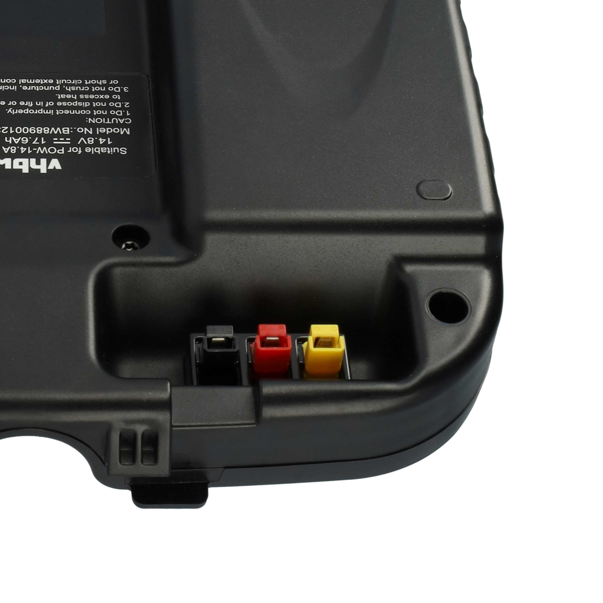 vhbw Zamiennik akumulatora do PowaKaddy PK3785, 4S8P, PK3583 do wózków elektrycznych Caddy (17,6 Ah, 14,8 V, litowo-jonowy, w zestawie ładowarka)