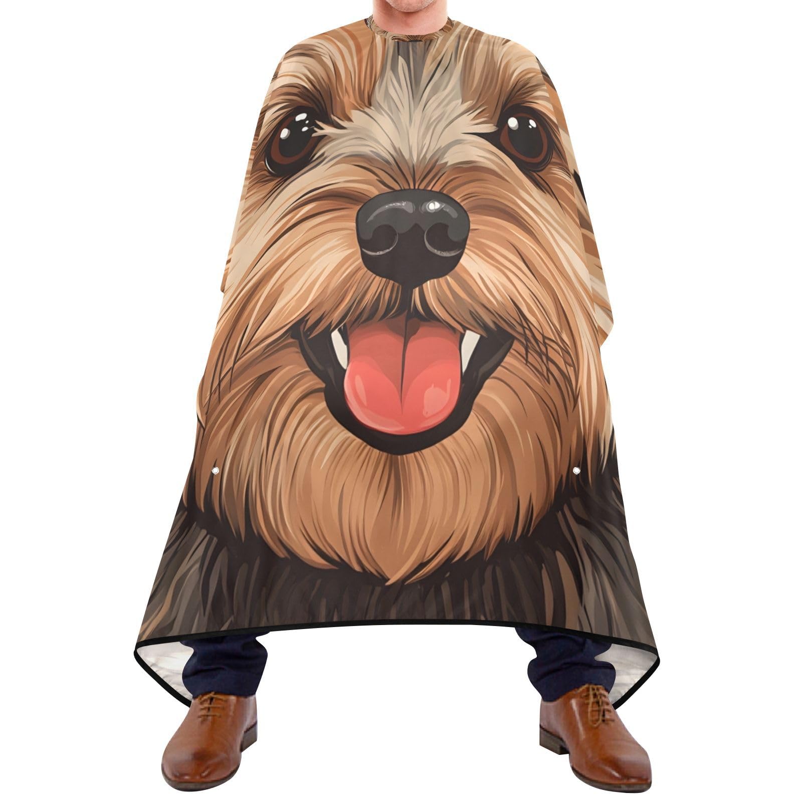 Hezely West Highland Hair Dye Cape, Barber Cape for Adults,Waterproof Salon Cape,Waterproof Hairdressing Styling Hair Cutting, 65