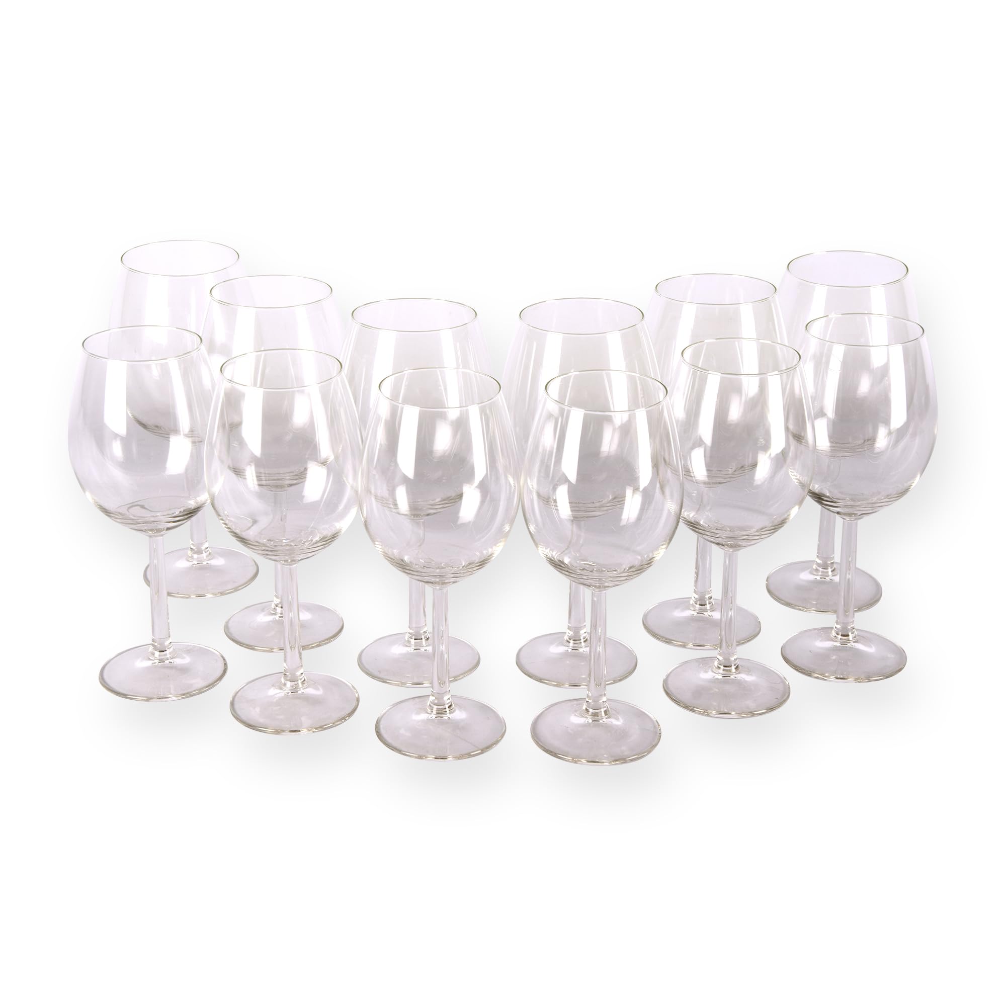 Verres à vin fins et transparents lot de 12 pour tables élégantes