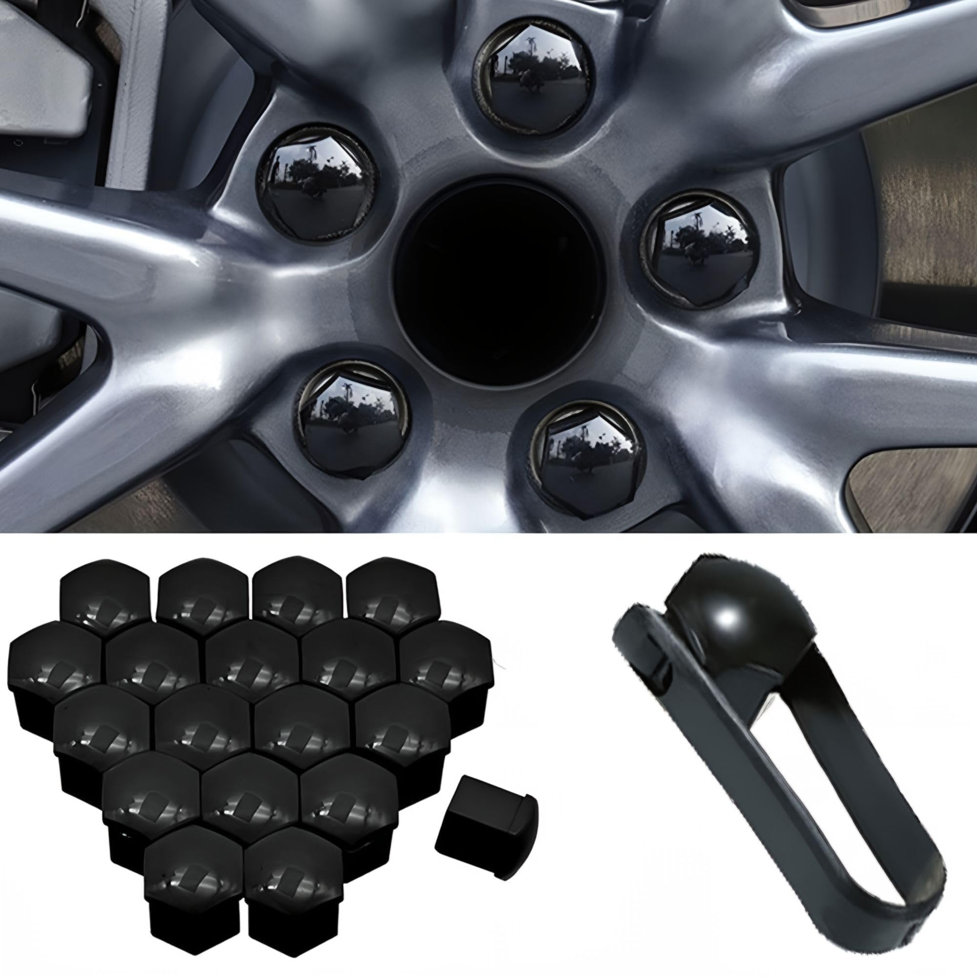 Woniyal 20 Pcs Car Wheel Nut Covers for Cupra Formentor KM7 2020-2023 2020 2021 2022 2023