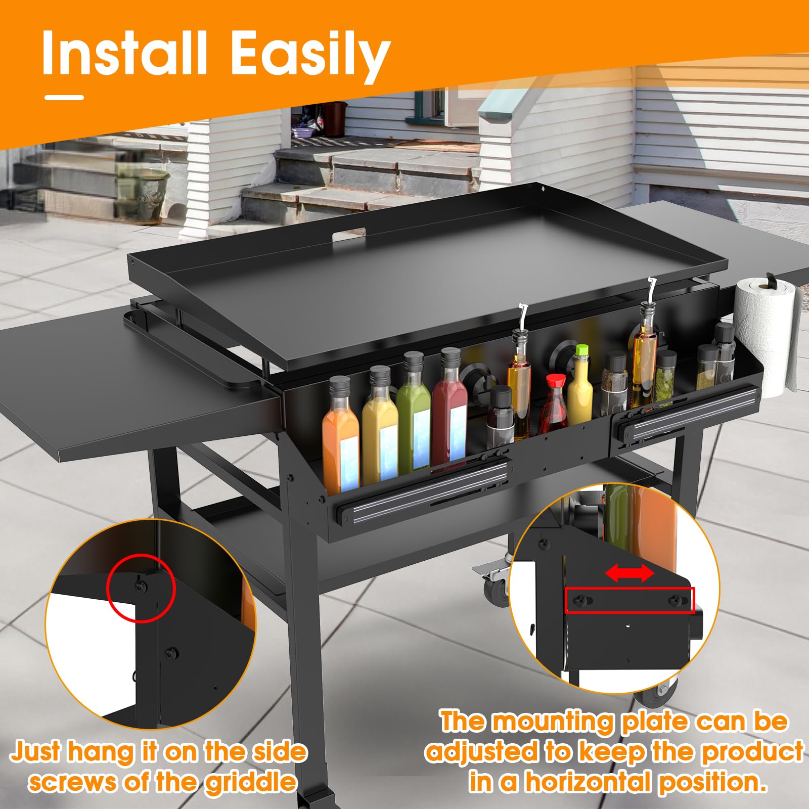 Amazon.com: Universal Front Griddle Caddy for Blackstone Griddles