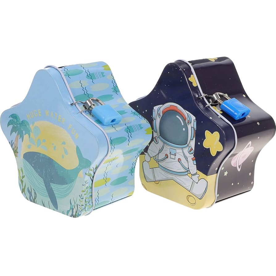 Amazon.co.jp: Gadpiparty 2個 星型 貯金箱 子供用 コインバンク