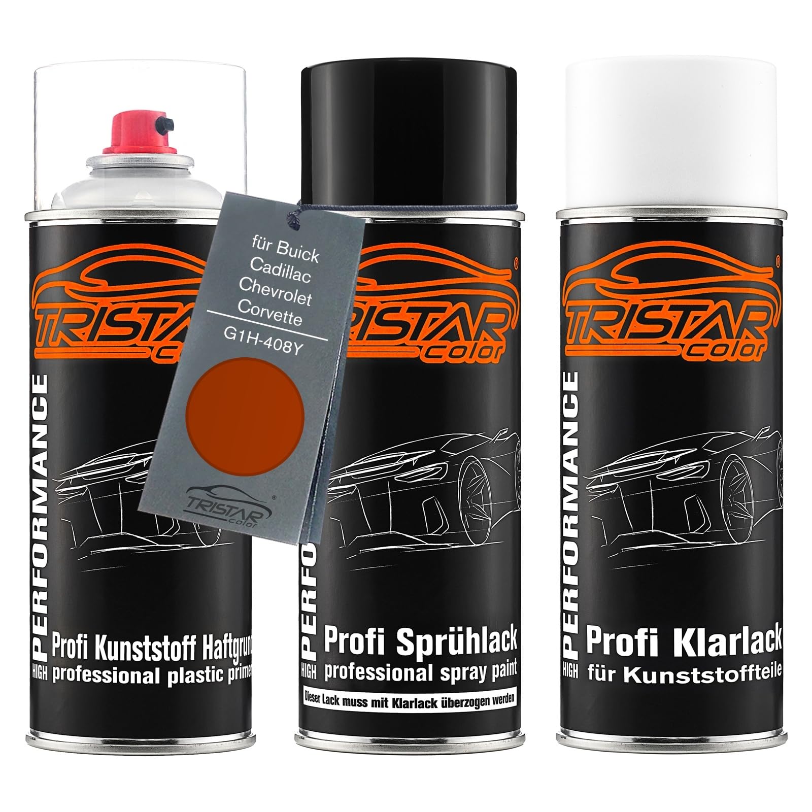TRISTARcolor Lakier samochodowy w sprayu do plastiku do Buick G1H-408Y