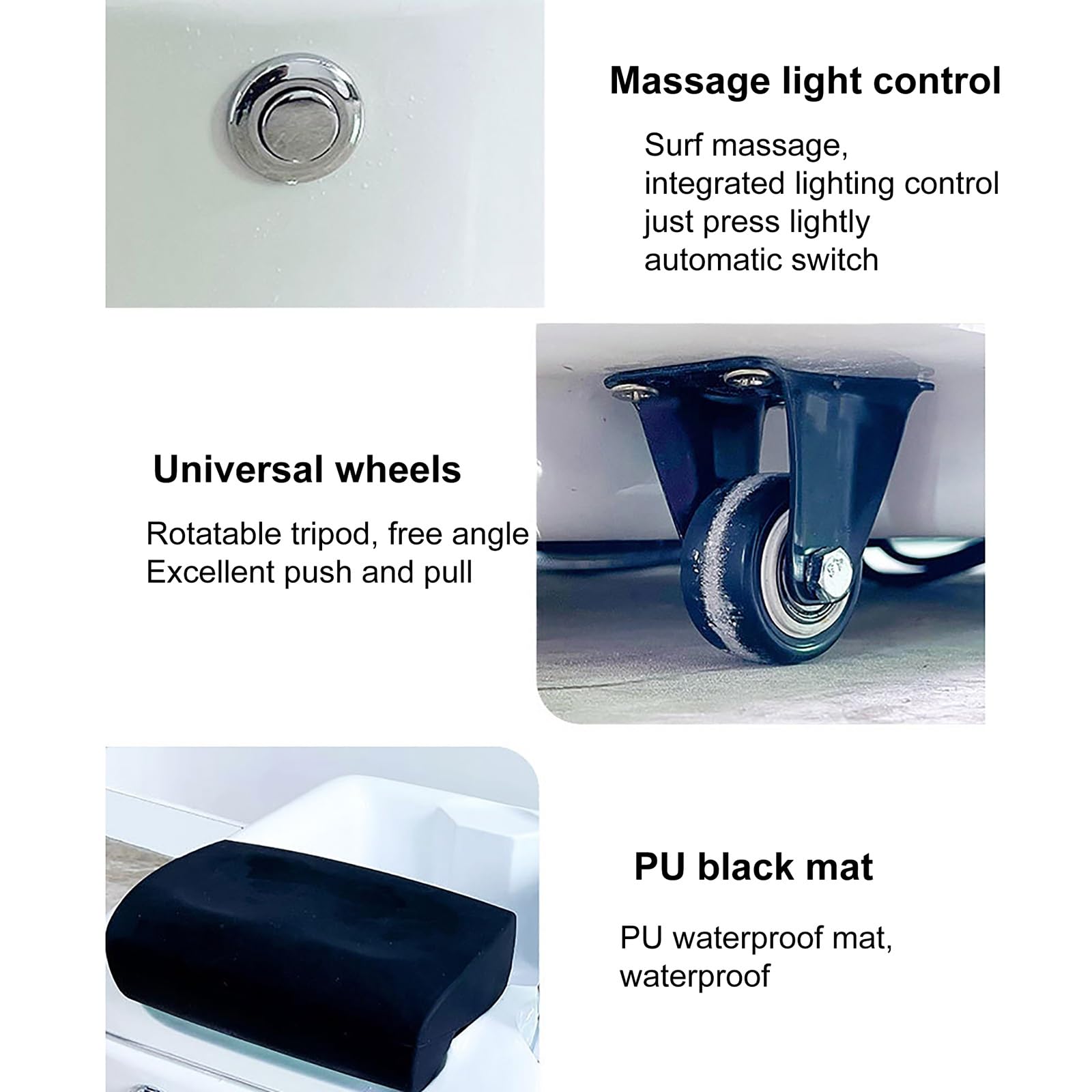 Cuenco de SPA para Baño de Pies Masajeador Pies con Luces Masajeador de Bañera con Vibración de Soplo Térmico uso Doméstico Aliviar la Fatiga y Relajar El Estado de ÁNimo para Pedicura Desintoxicación