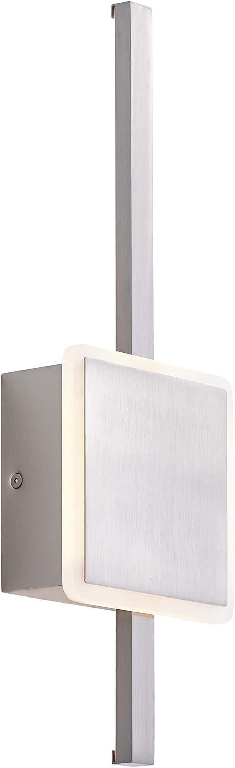 AEG Inessa – Lámpara de pared 42 cm, aluminio, 16 W, Pearl níquel