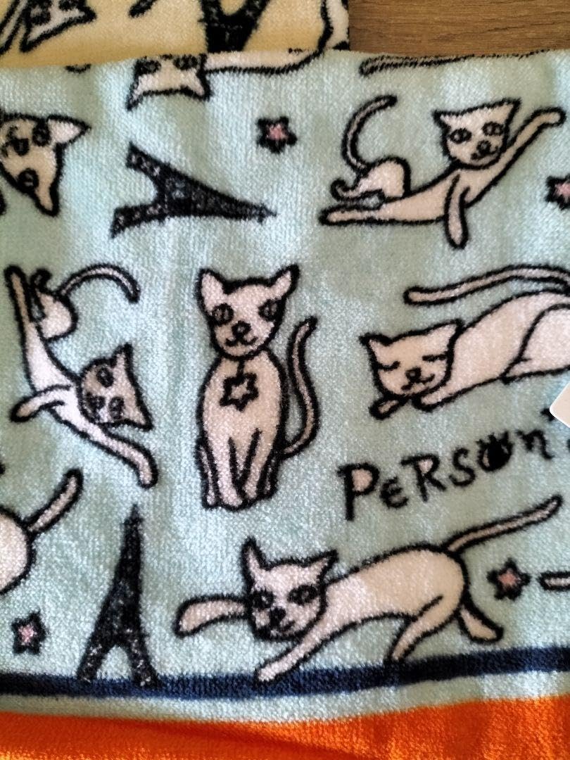 Amazon.co.jp: パーソンズフェイスタオル 猫柄2枚セット : ホーム