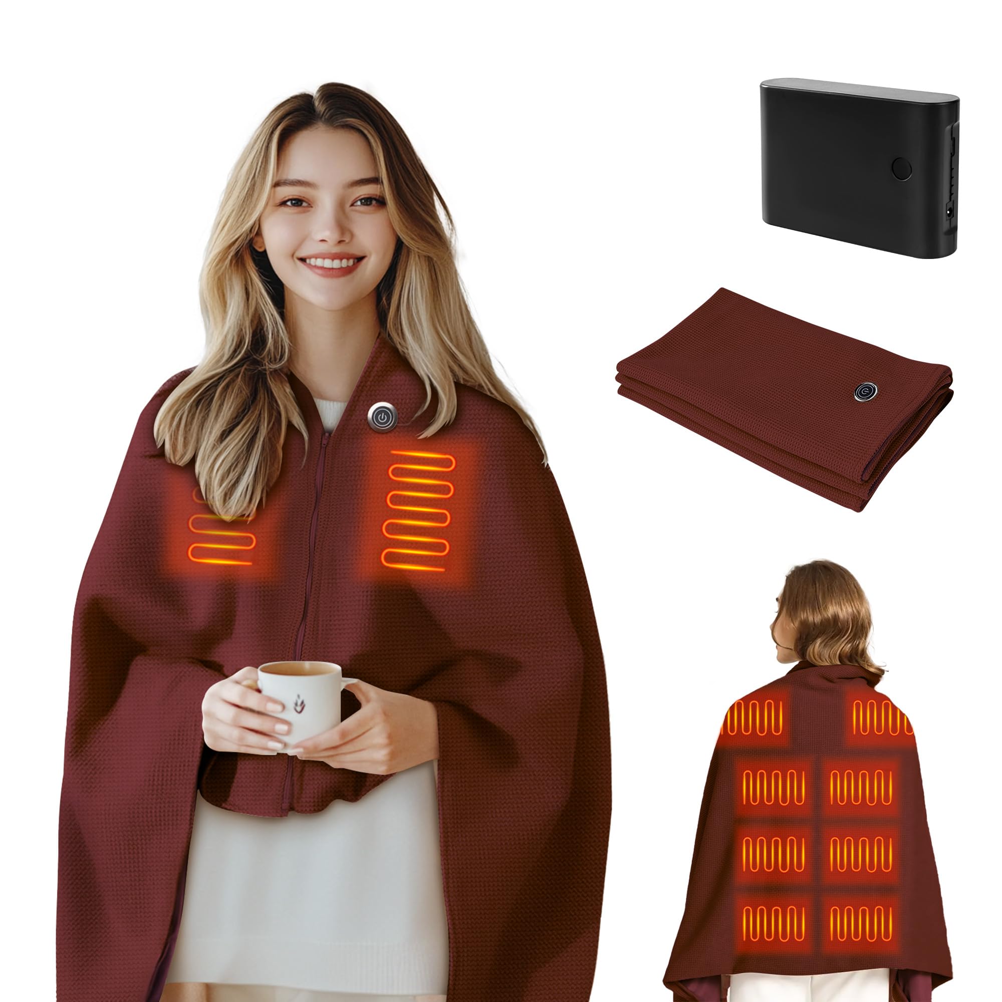 SSPATIOS Cordless Heated Shawl