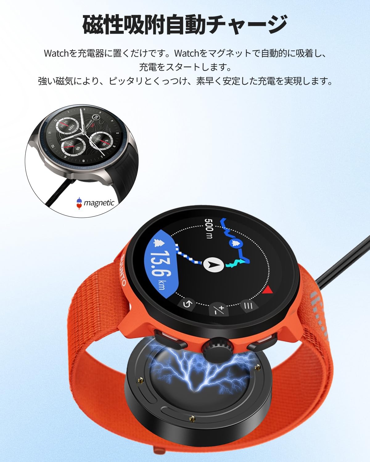Amazon.co.jp: For SUUNTO RUN スマートウォッチ 対応 充電ケーブル