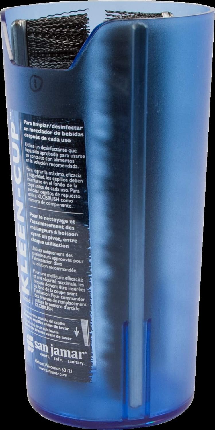 San Jamar KLC28C Kleen Spindle Mixer Sanitizing Cup, 4