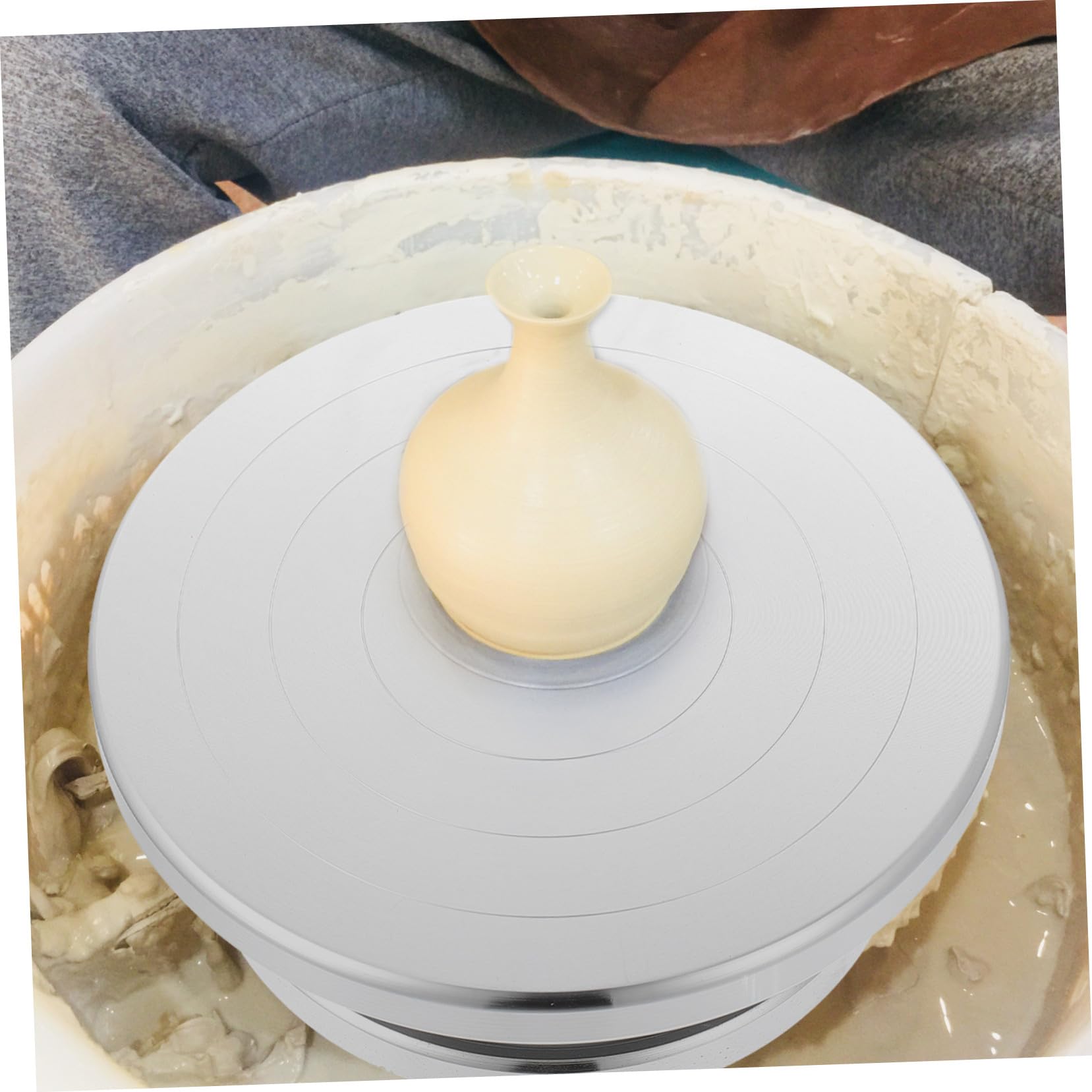 Plato Giratorio de Cerámica para Manualidades Aleación de Aluminio, Operación Simple y Conveniente para Modelado de Arcilla en Artesanía