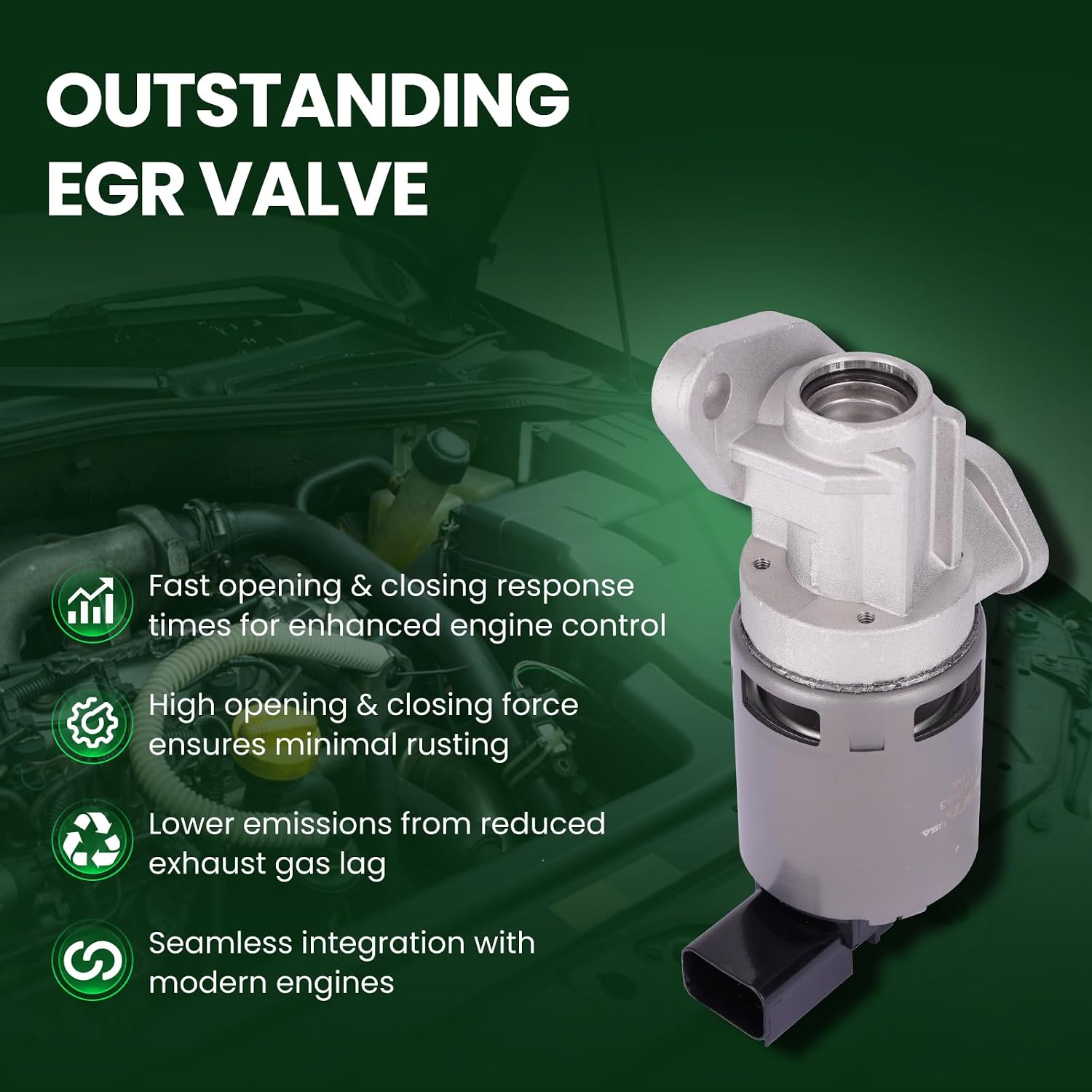 MOCA EGV823 EGR Valve Compatible with Chrysler 2005-2007 Town & Country 3.3L 3.8L, for Dodge 2005-2007 Caravan Grand Caravan 3.3L