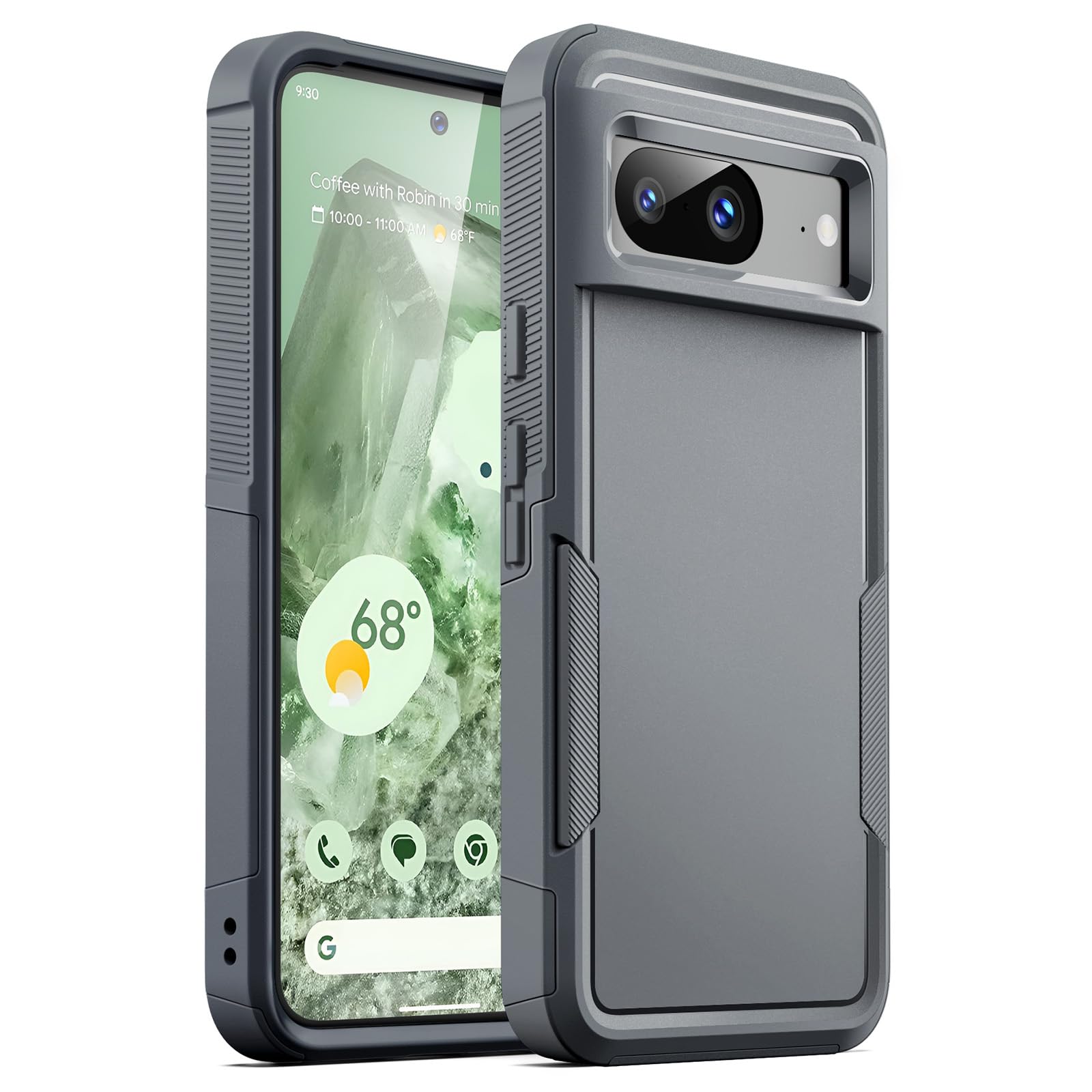 JETech Case for Google Pixel 8 6.2-Inch 2023, Heavy Duty Dual-Layer Protection, Rugged Tough Shockproof Phone Cover with Matte Design (Hazel)