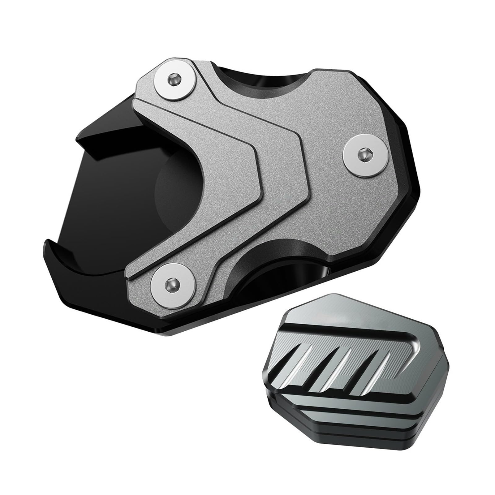 Ktdcxum Combo Grey For Honda Goldwing 1800 Gl1800 Gl 2018-2025 Motorcycle Accessories Kickstand Pad Extension And Auxiliary Bracket(Combo Grey)