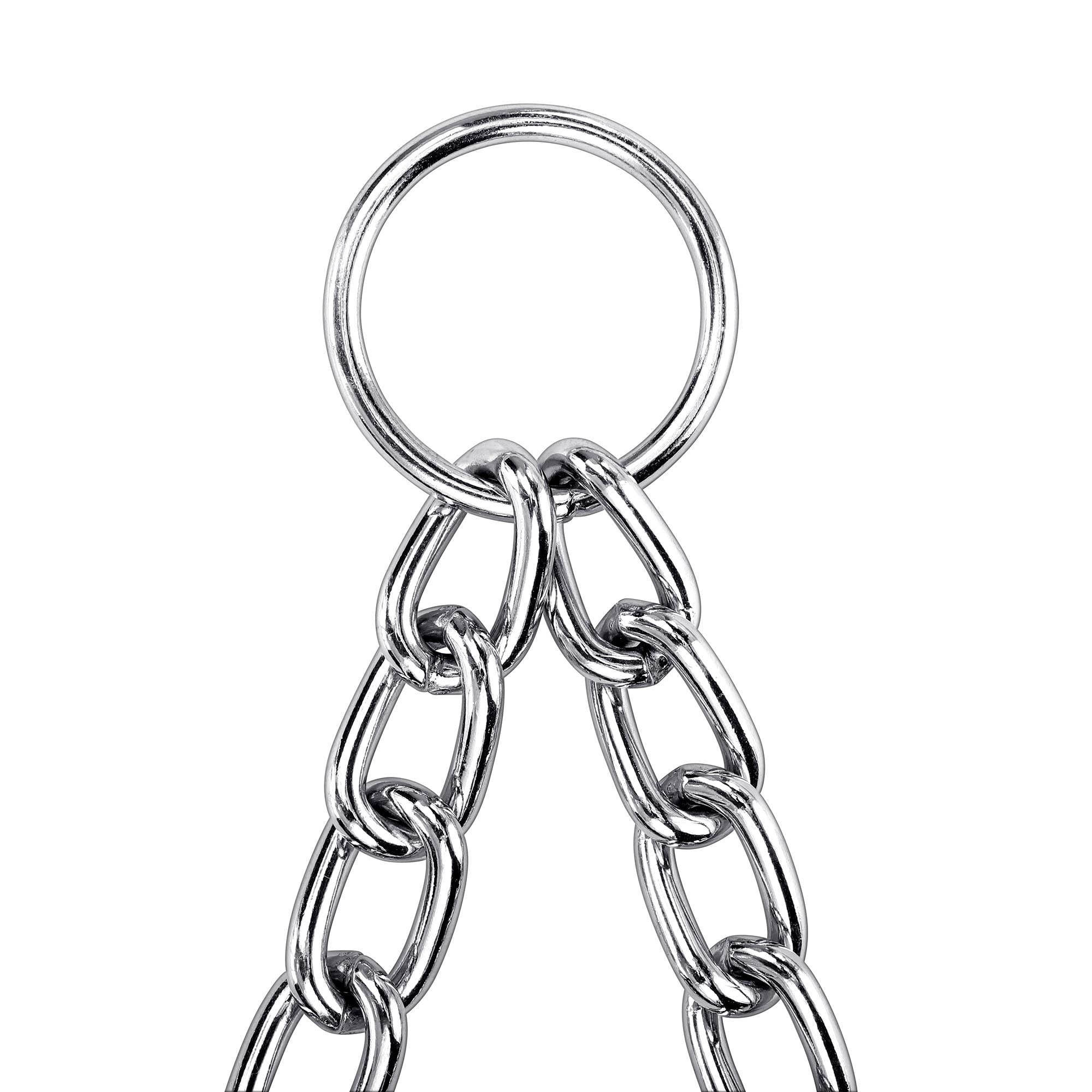 Coupleur de laisse double en métal, anti-mastication, anti-nœuds, double chaîne d'extension pour 2 chiens