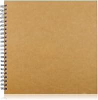 UPlama 12x12 Scrapbook Album 100 Thick Pages Hardcover Spiral Bound DIY Photo Memory Book for Weddings Anniversaries Family