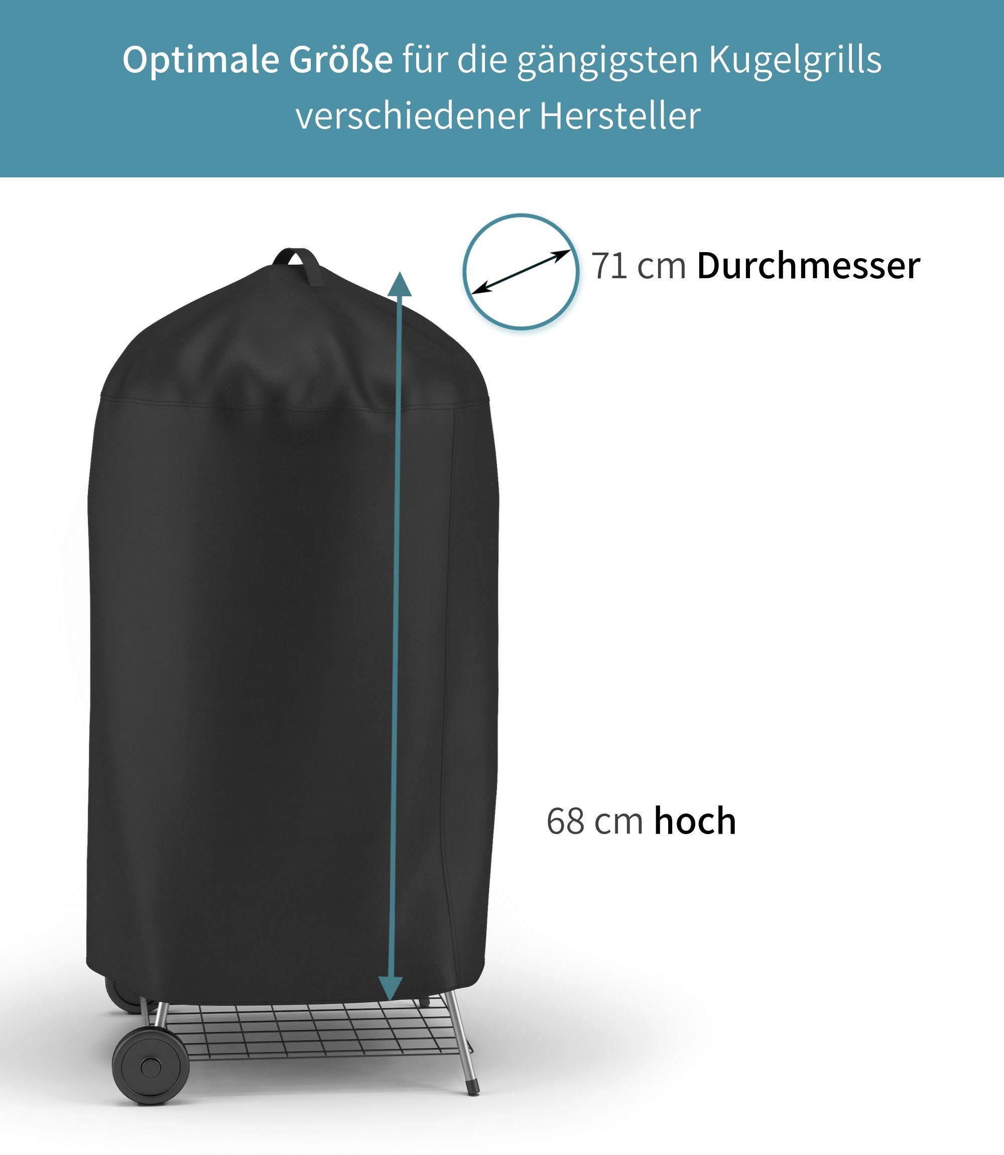 Coperture per barbecue Copertura per barbecue impermeabile Copertura per barbecue antivento e antistrappo con cinghie e borsa portaoggetti (145 x 61 x 117 cm