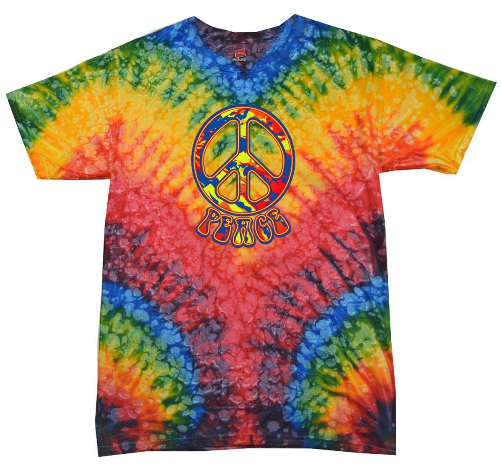Buy Cool Shirts Funky Peace Tie Dye Woodstock T-Shirt