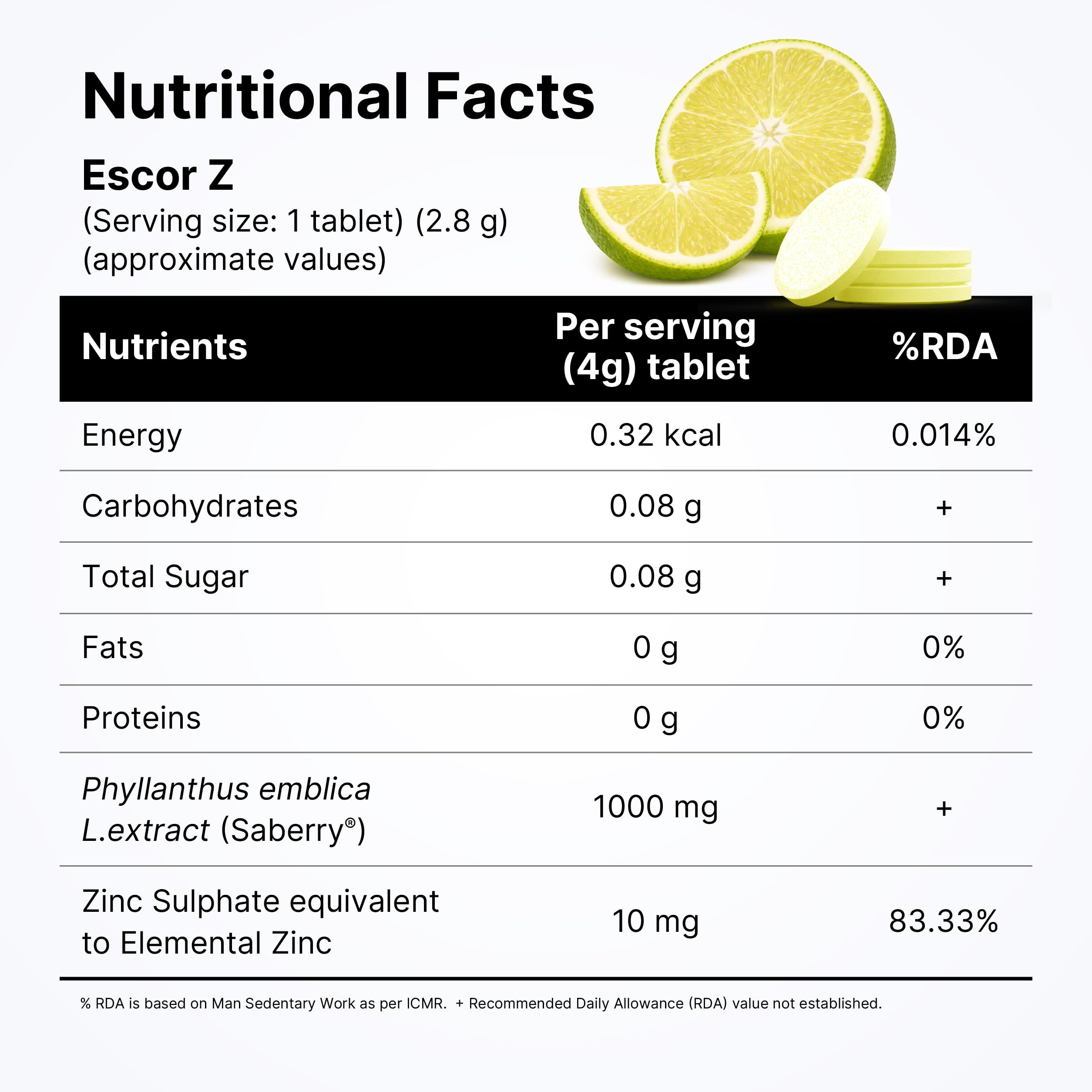 Glutone 1000 & Escor-Z Combo Pack| Setria L-Glutathione, Vitamin C Effervescent Tablets| Healthy Skin| 15 (2) + 20 (2) Tablets (Lemon Flavour) — Amazon image 5