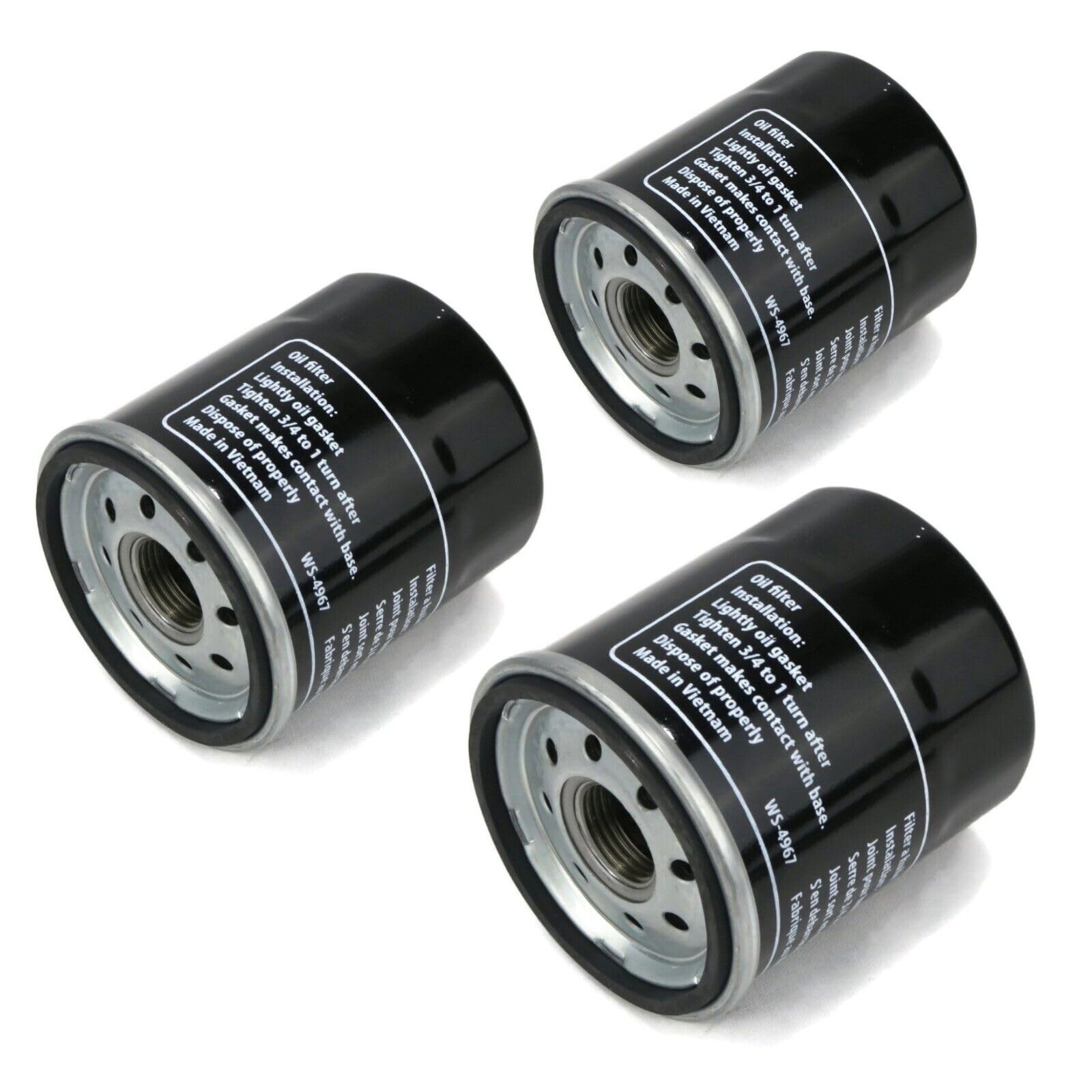 The ROP Shop (3) New Oil Filters for Dixie Chopper 900464 Cub Cadet 490-201-0001 EZ-GO 607454