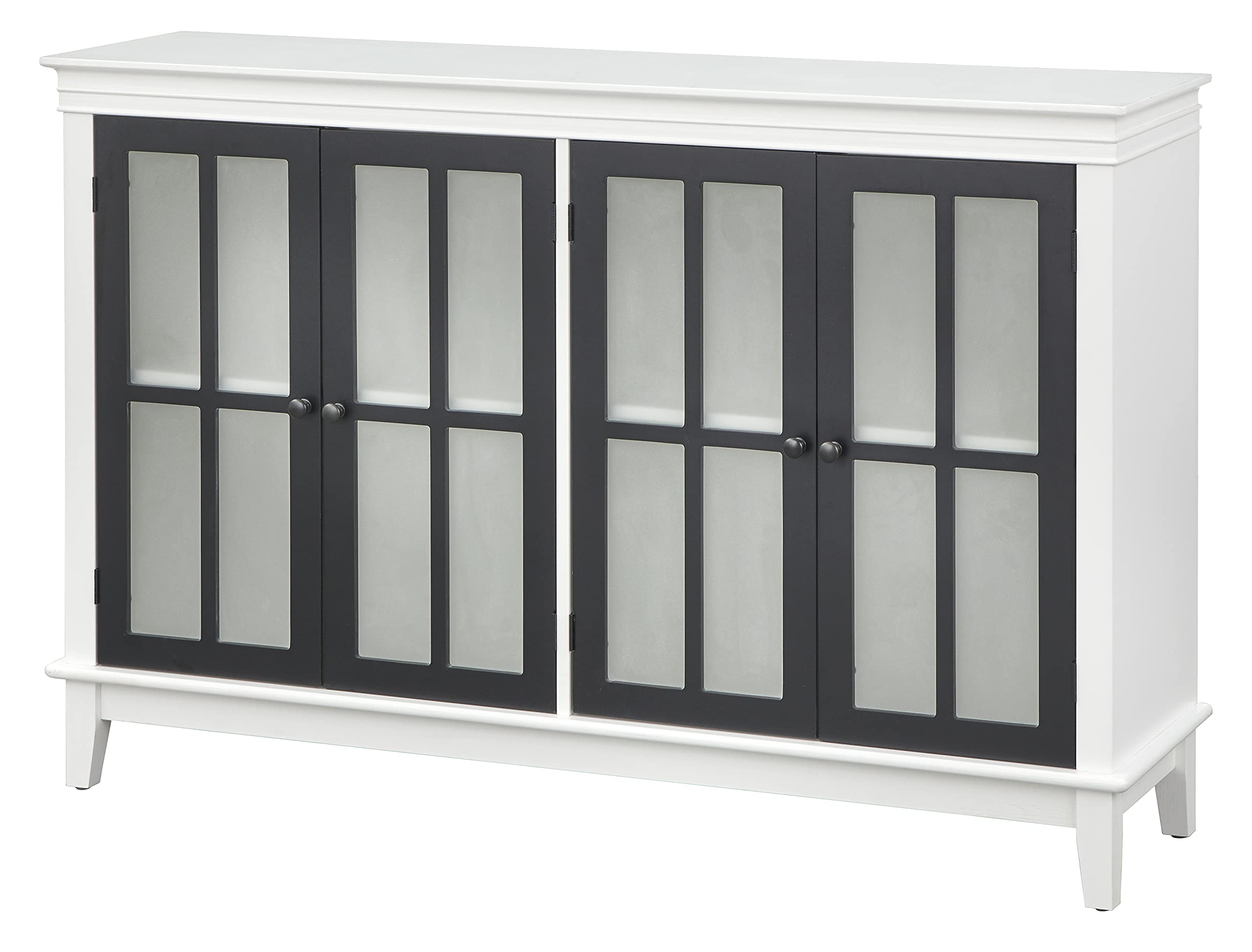 Target Marketing Systems Engle Mid Century Modern 4 Door Dining Room Buffet, White