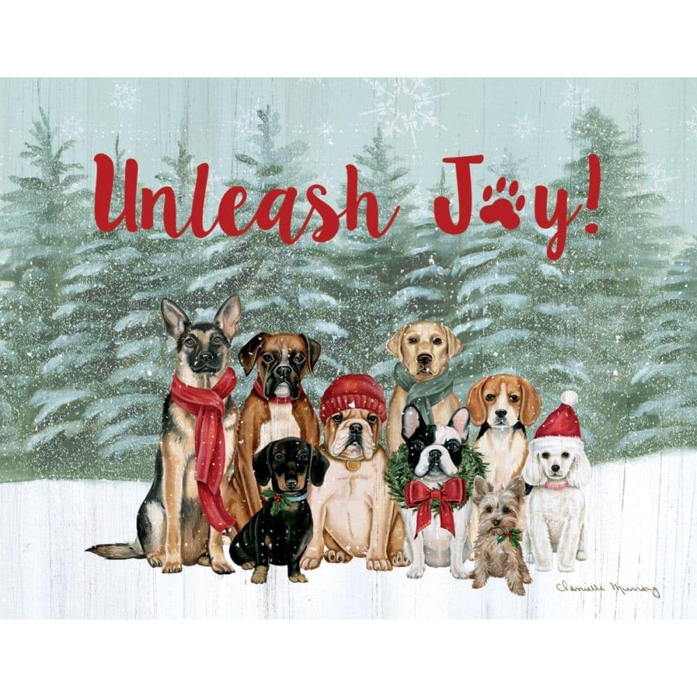 Lang, Unleash Joy Boxed Christmas Cards (18 pack) w/Decorative Box by Danielle Murray