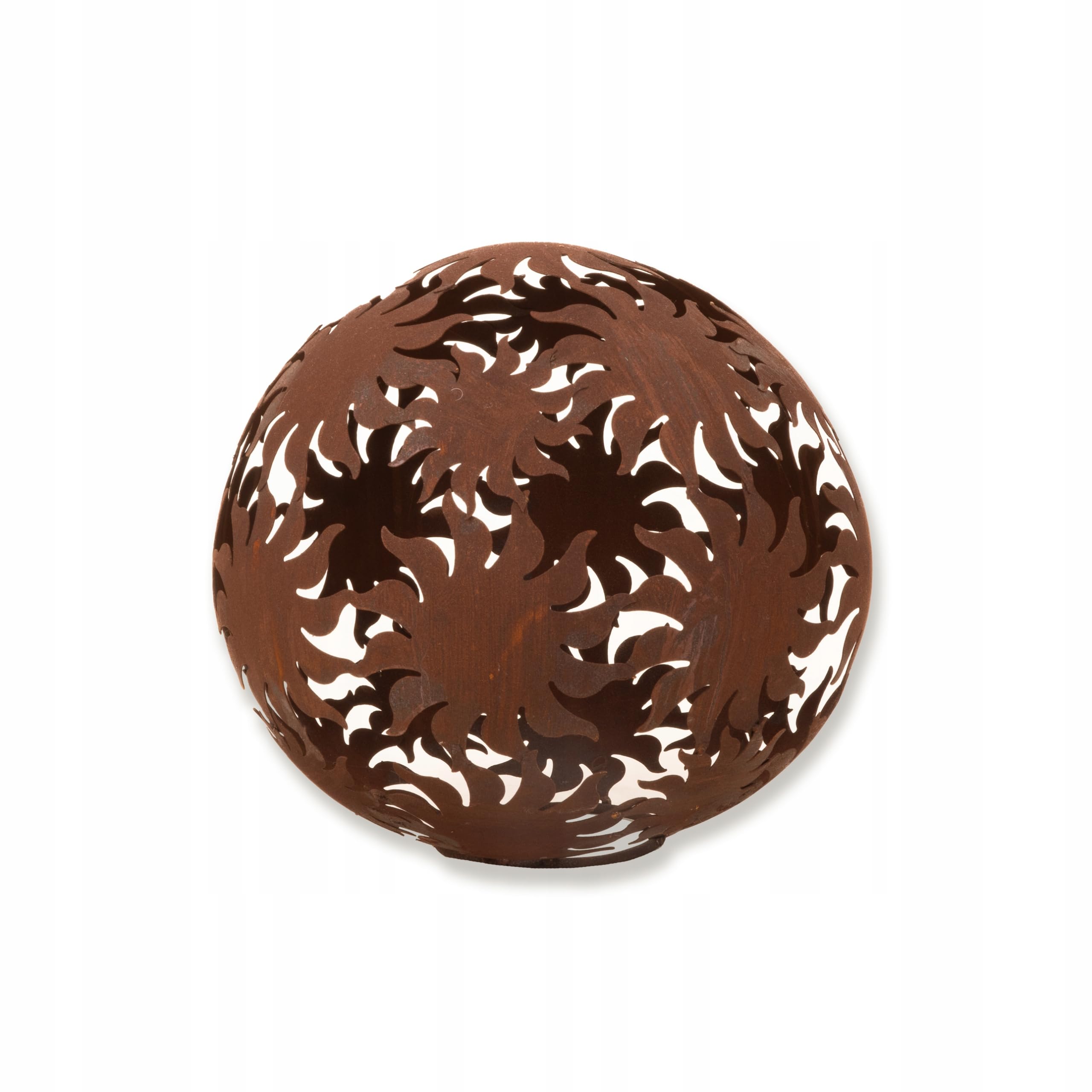 Kapaga - Boules de Jardin rouillées - Boules pour l'extérieur - Décoration Vintage - Rouille - Trèfle 40 cm