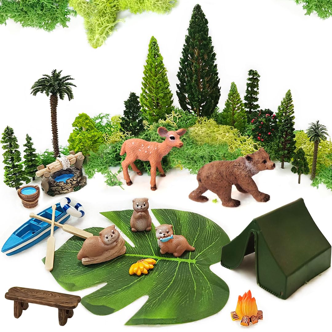 置物 beautiful countryside Amazon.com: QuarenDen Miniature Garden Accessories, 32 Pcs, Model