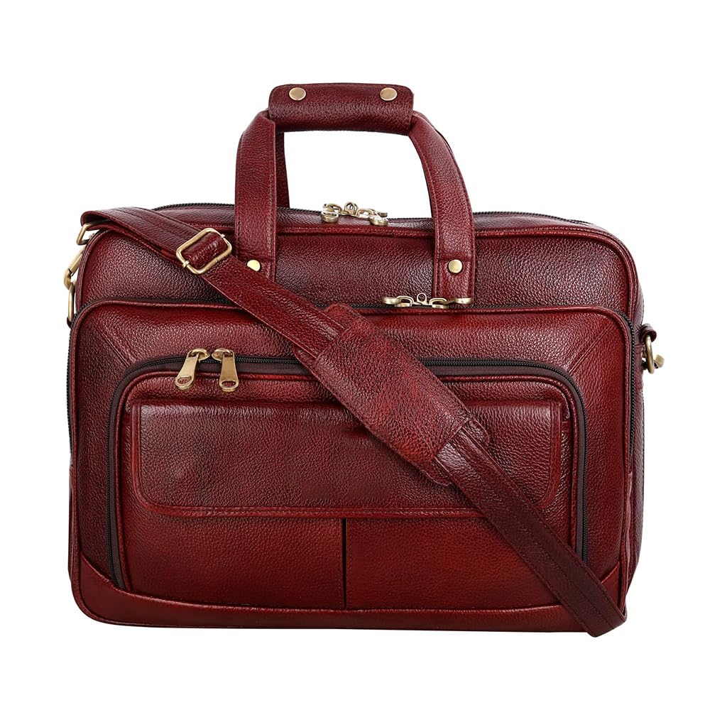 VERAZ Genuine Leather Laptop Office Bag - A Blend of Elegance and Executive Officeman, Professionals, And Daily Travelers For Men (Brown) (B0DBDS9LJS) Amazon Price History, Amazon Price Tracker