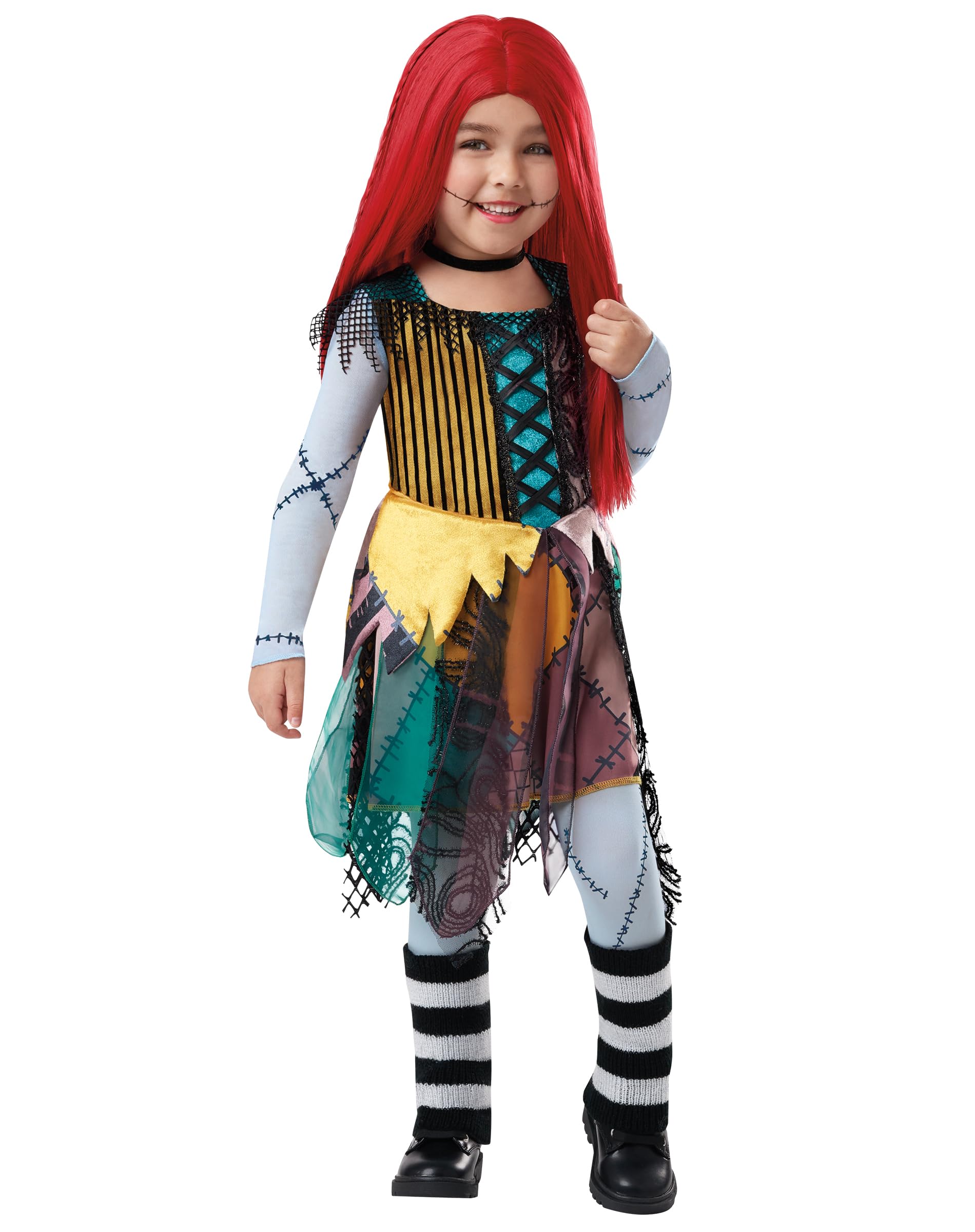Spirit Halloween The Nightmare Before Christmas Toddler Sally Costume | Officially Licensed | NBC Costume