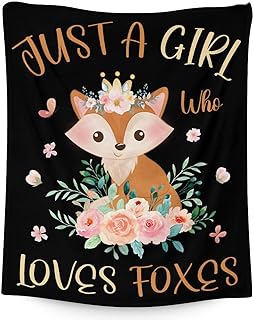 Fox Blankets - Soft Fuzzy Blanket Throw for Girls - 40