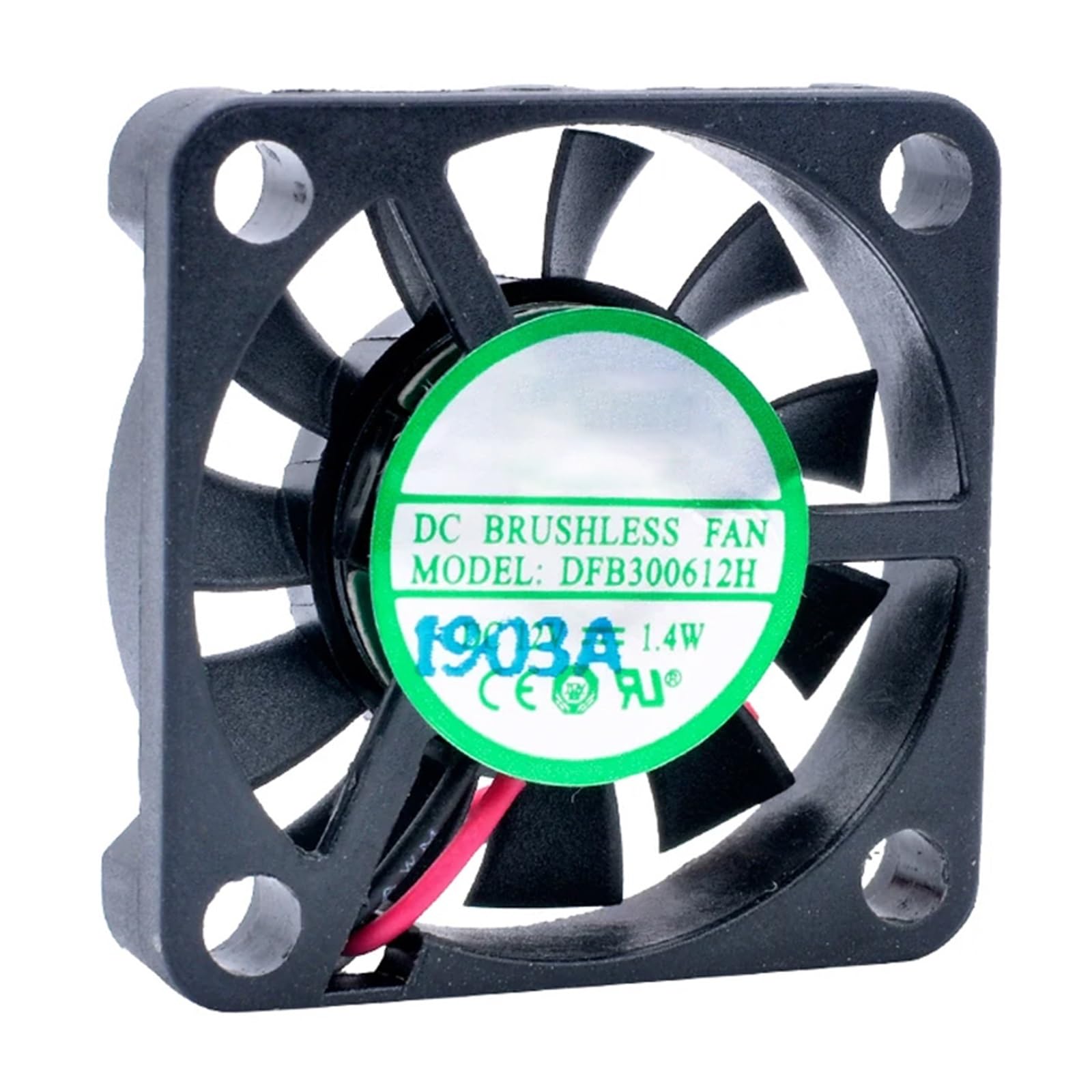 JJKKOZVQF DFB300612H 3cm 30mm fan 30x30x6mm DC12V 1.4W 2pin cooling fan with ball bearings