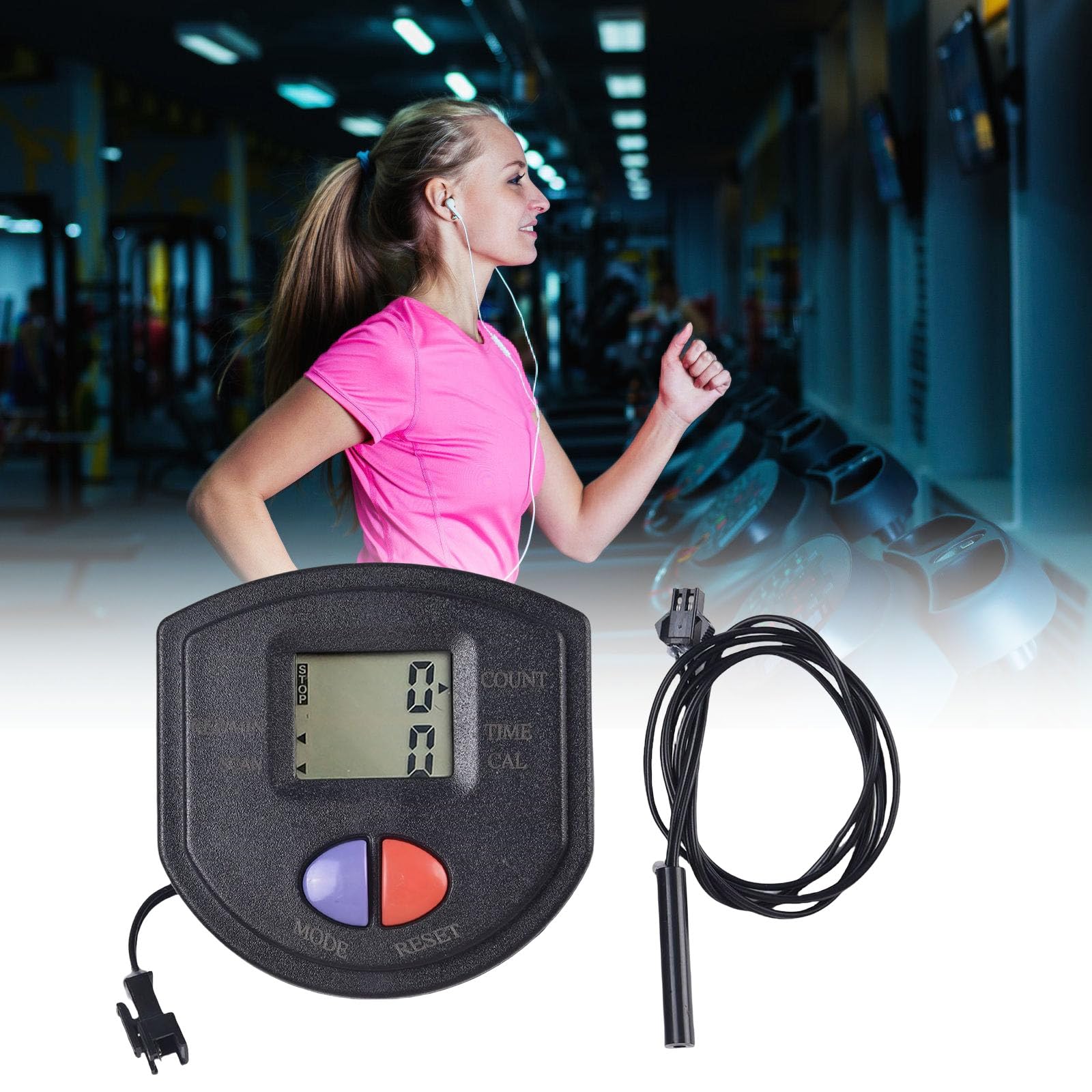 Amazon | ステッパーカウンター歩数計モニターLCDディスプレイ