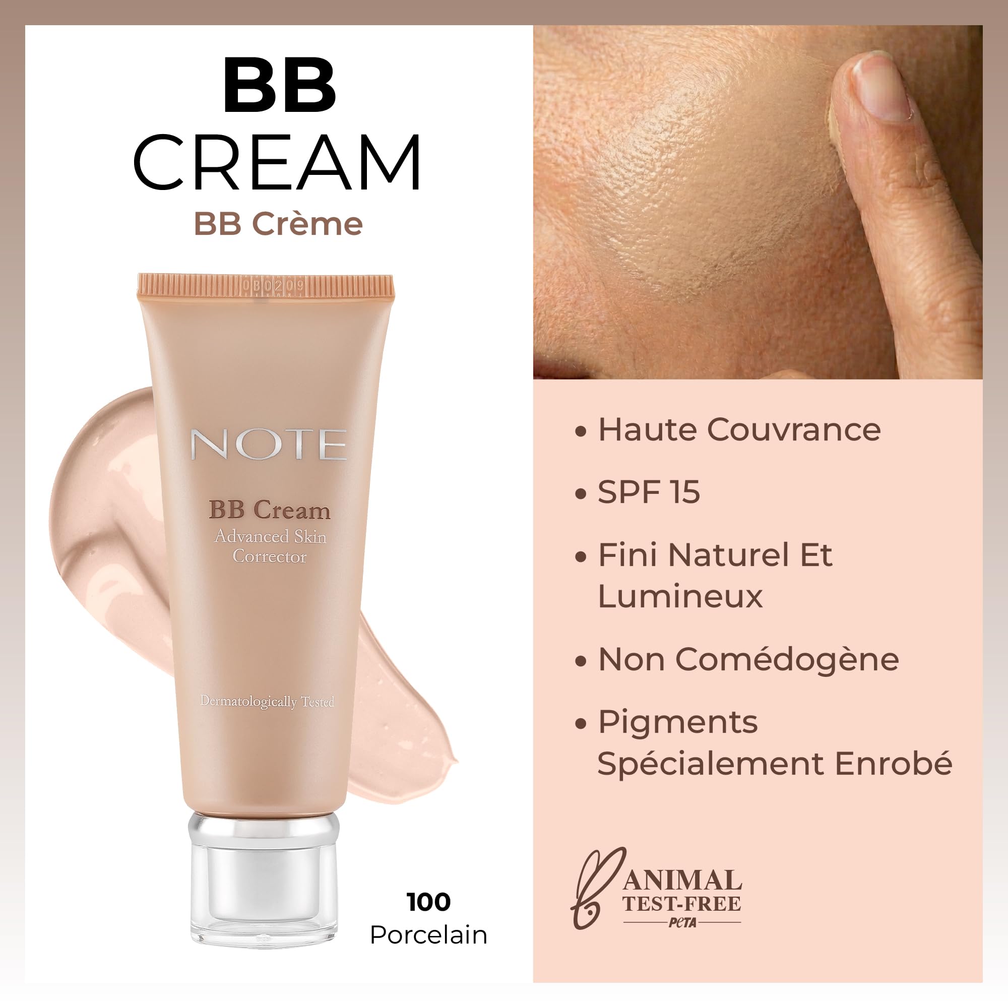 Note Cosmetics BB Cream 100 Porcelain SPF 15 Nemlendirici Etkili Yoğun Kapatıcı BB Krem