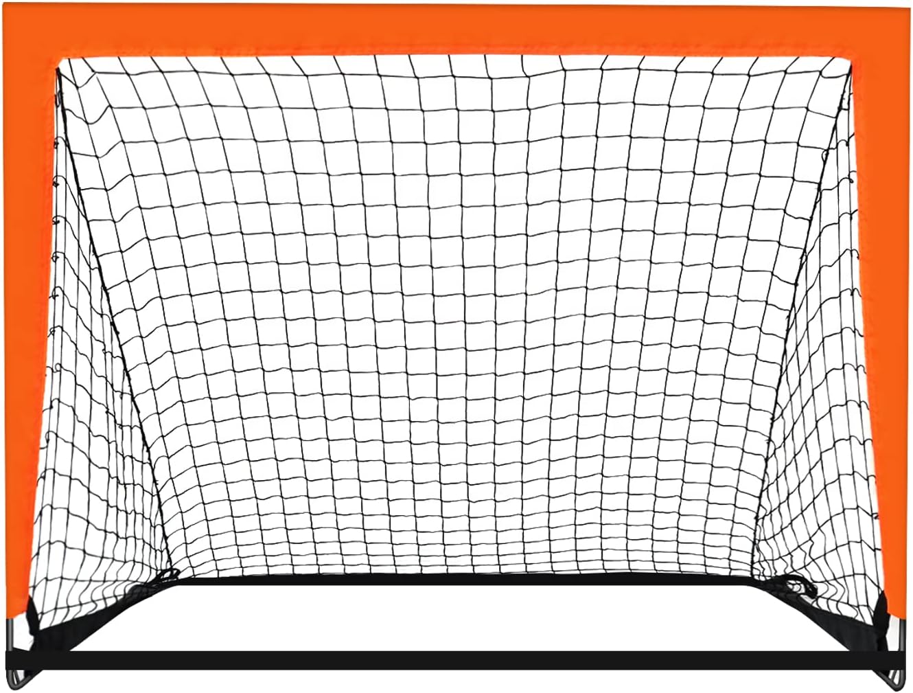 4’ x 3’ Size Portable Kid Soccer Goals for Backyard, Indoor and Outdoor Pop Up Soccer Goals, Orange