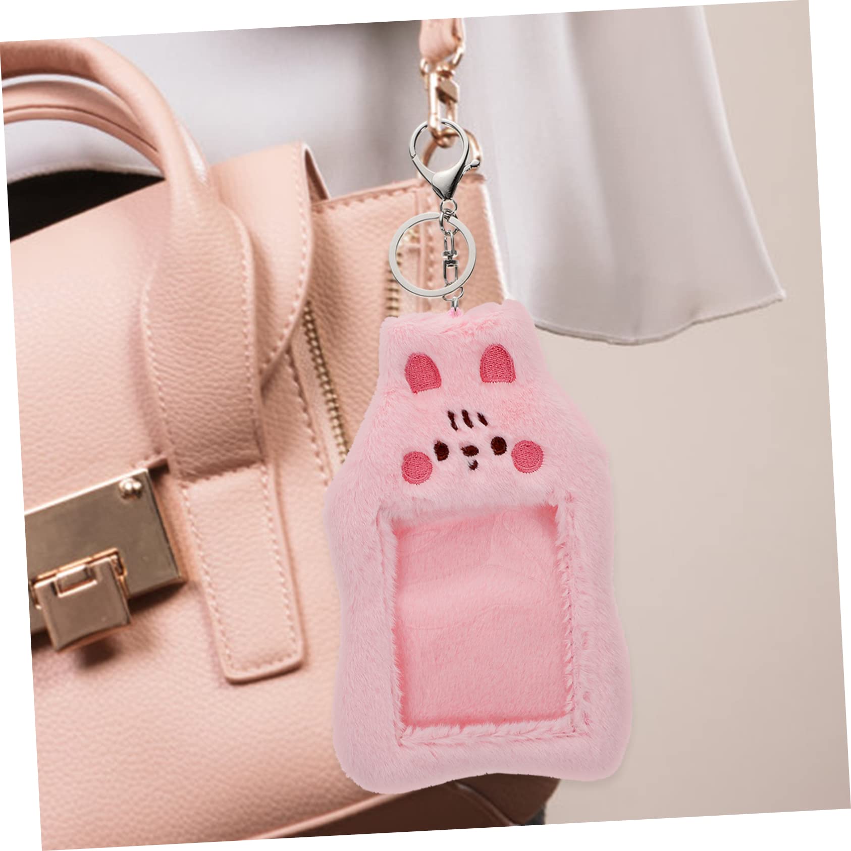 Porte-Carte Photo Pingouin En Peluche - Support Mignon Et Pratique Pour Cartes D'Accès Ou Étudiant