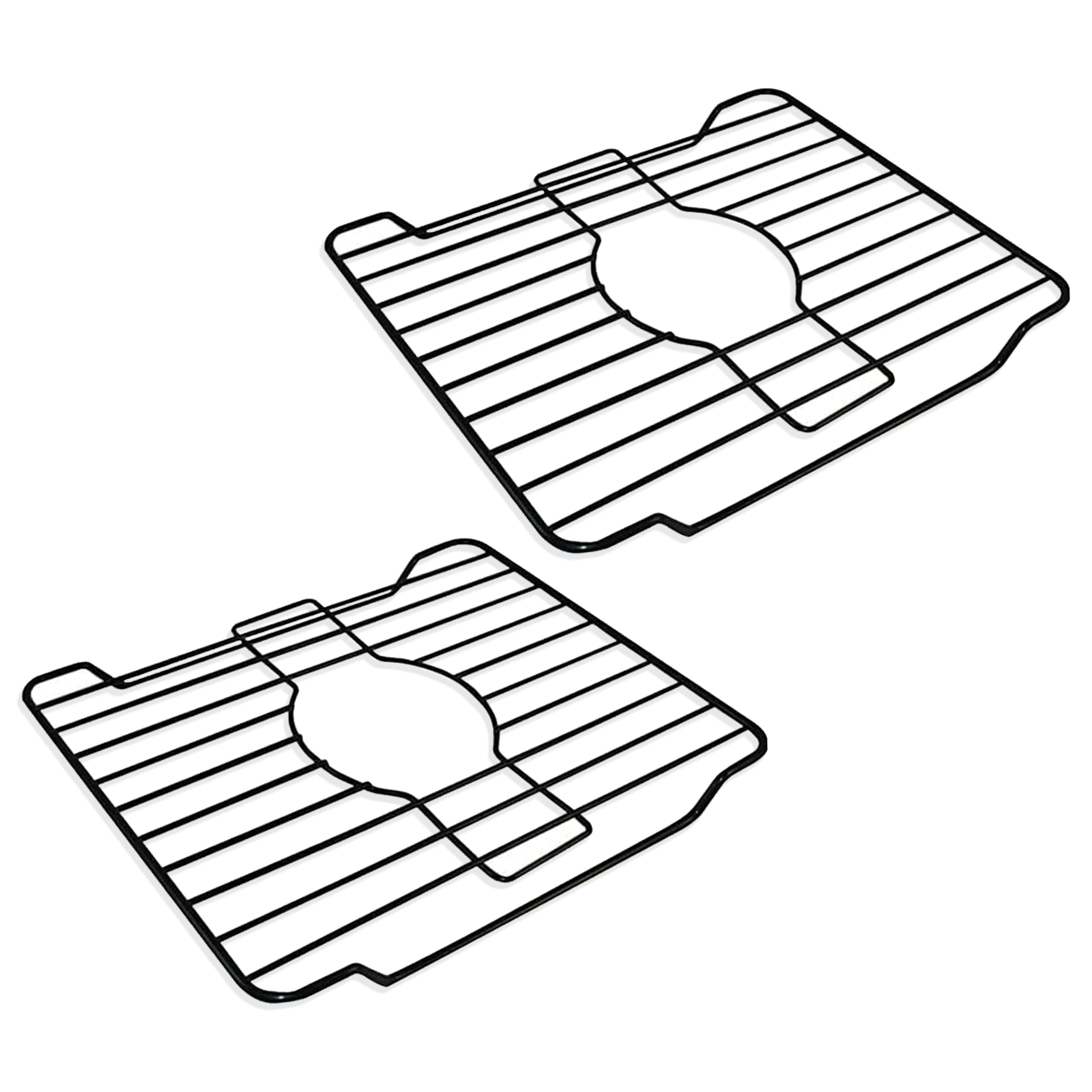 Better Houseware 1486/E Medium Sink Protector Grid, Black (2 Pack)