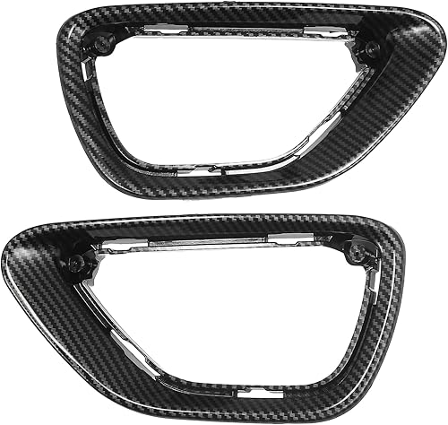 X AUTOHAUX 1 par de luces antiniebla delanteras para Jeep Grand Cherokee 2014-2017 antiniebla marco reemplazo de la lámpara, fibra de carbono