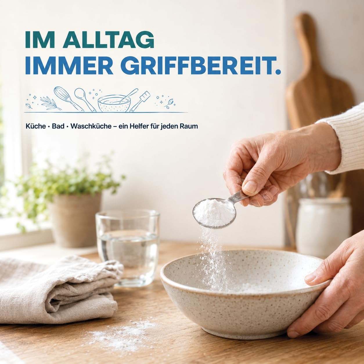 GiDeli Natron Lebensmittelqualität 2 x 5kg - Natriumbicarbonat Pulver ohne Zusätze - Ideal zum Koche, Backen, Waschen und Putzen - Vielseitige Anwendung im Haushalt
