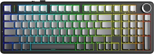 AULA F99 PRO Clavier de jeu mécanique 95 %, gris dégradé,…