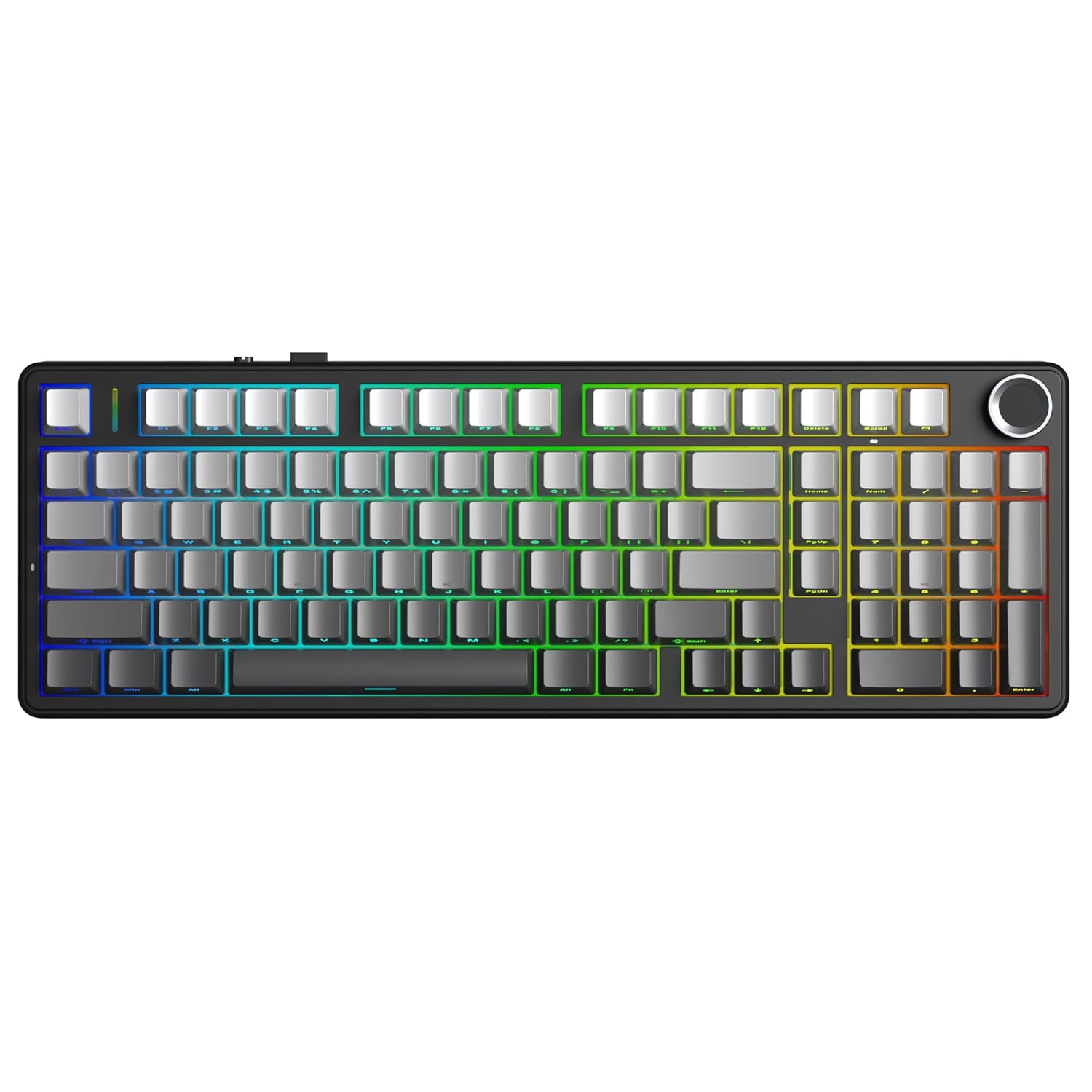 AULA F99 Pro Wireless Mechanical Keyboard,Tri-Mode BT5.0/2.4GHz/USB-C Hot Swappable, Pre-lubed Linear Switches,Gasket Structure,RGB Gaming Keyboard (Side Engraved+Gradient Gray – Nimbus Switch) Toy Review India (Iknoor World )