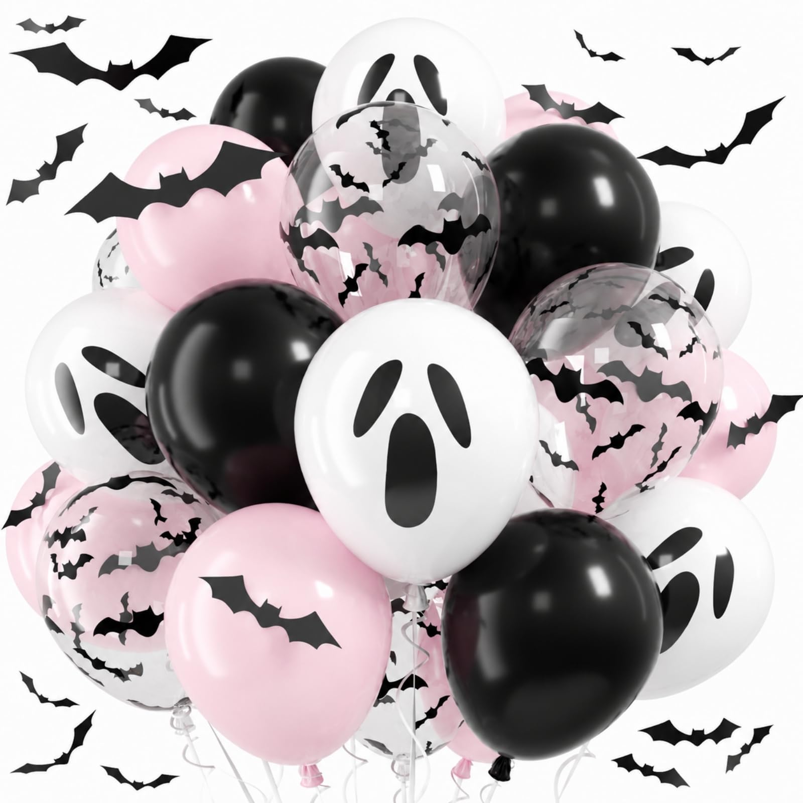 Halloween Balloons, Pink and Black Balloon for Halloween Party Decorations โ image 1