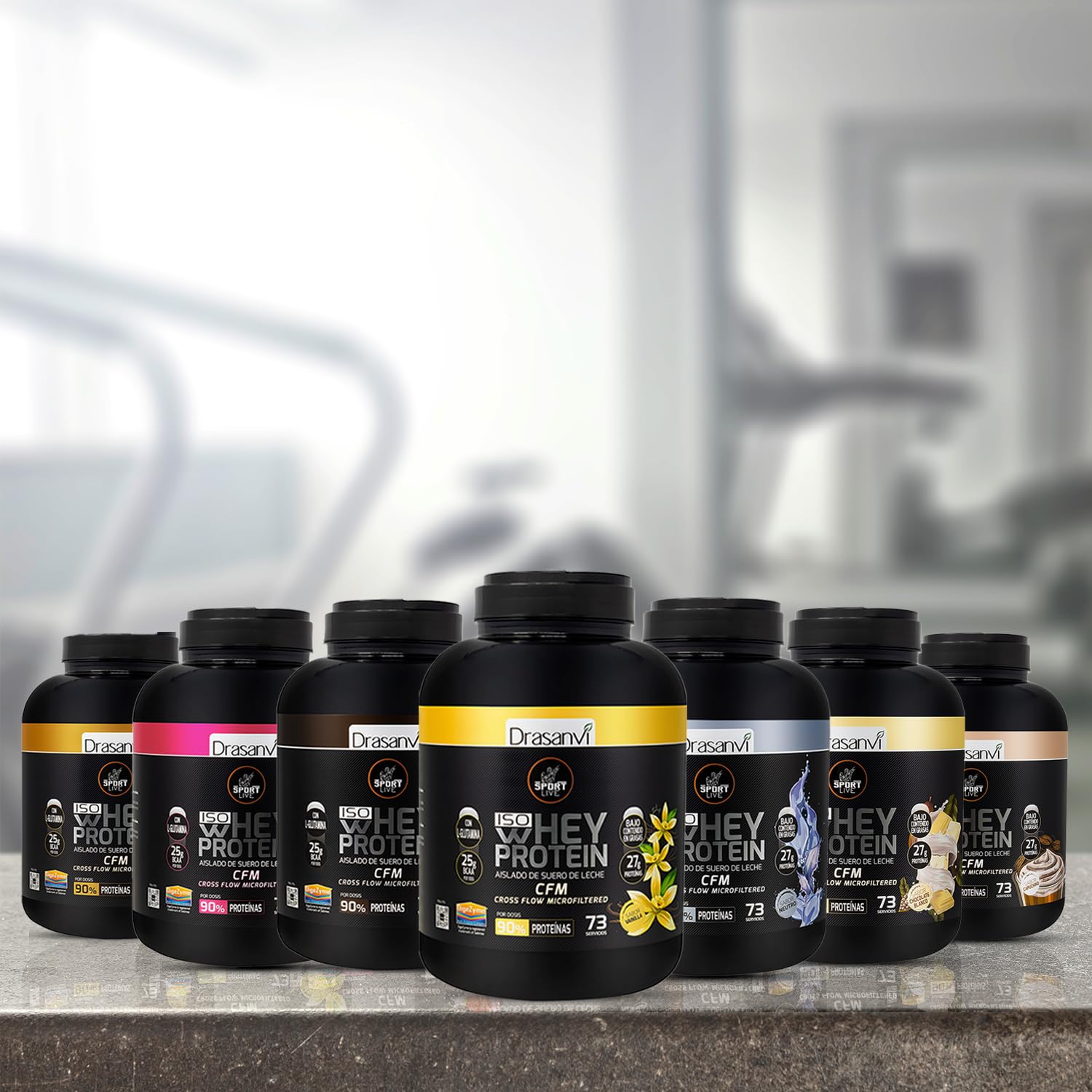 SPORT LIVE Whey protein isolate | Aislado de proteína en polvo | Proteina whey isolada de suero de leche | Proteinas que ayudan a aumentar tu masa muscular | Vainilla| 2,2kg| Drasanvi