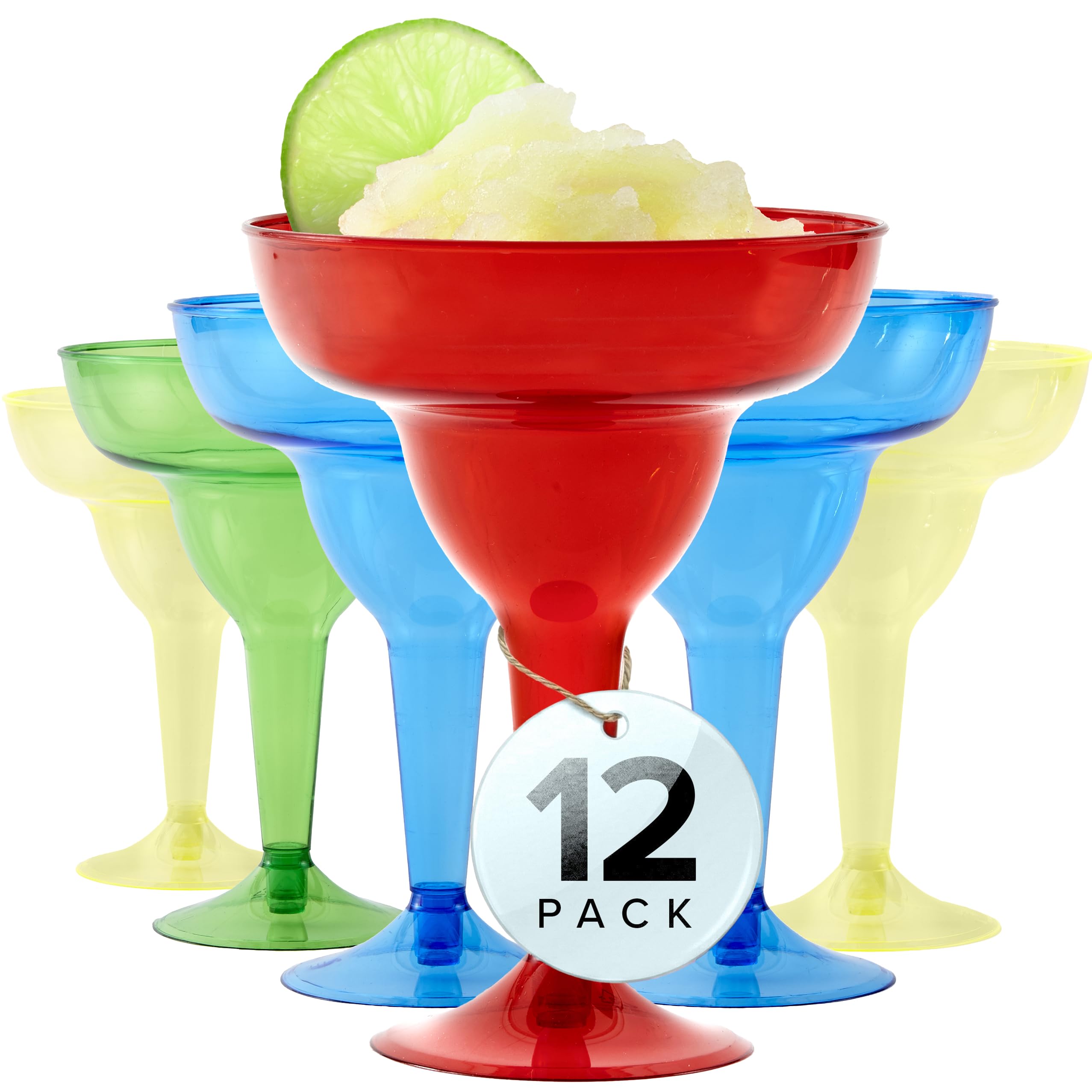 Stock Your Home 144 Count / Multicolor / Casual Margarita Glasses